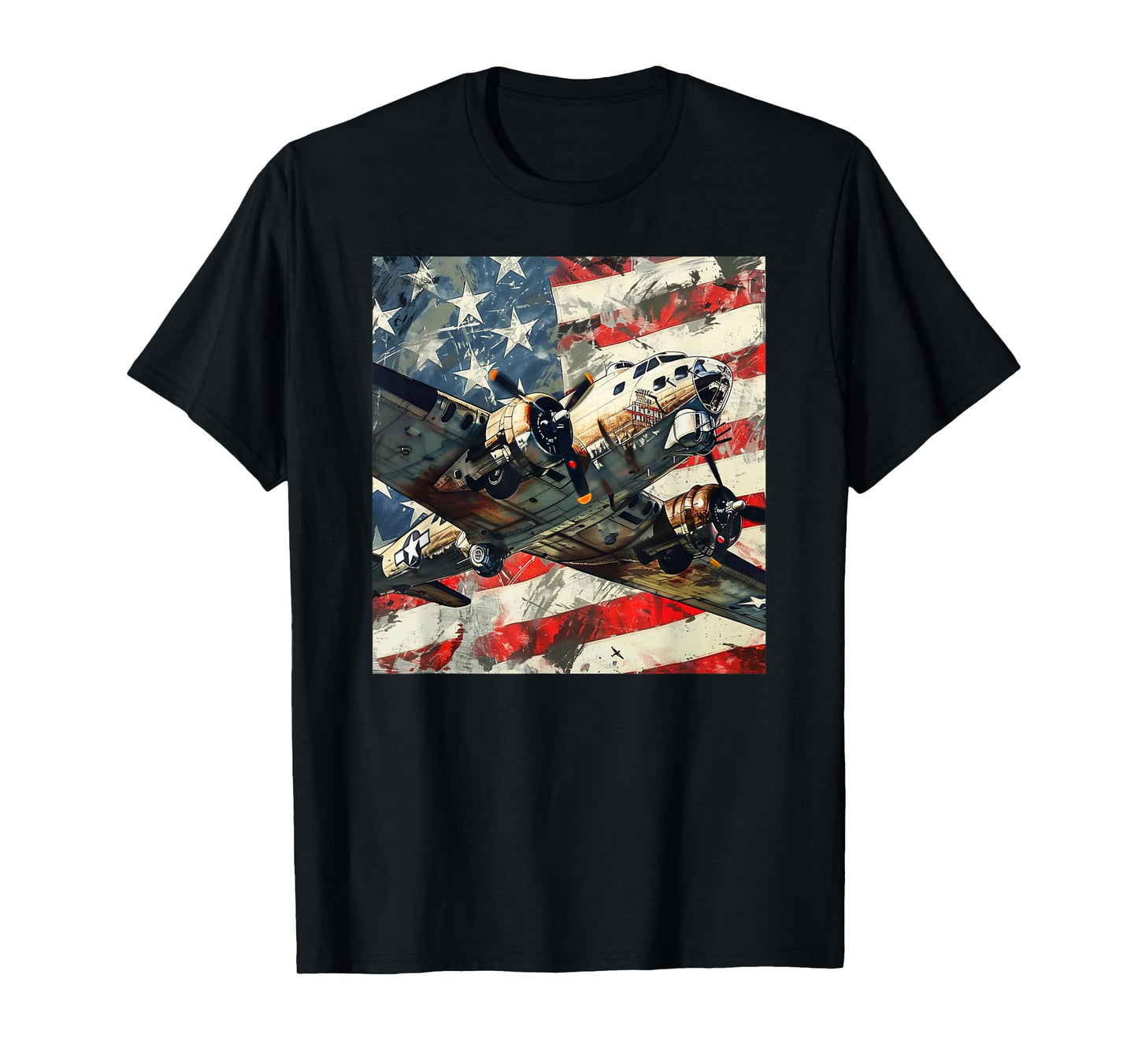 B-17 Flying Fortress WWII bomber aircraft Military Warbird T-Shirt