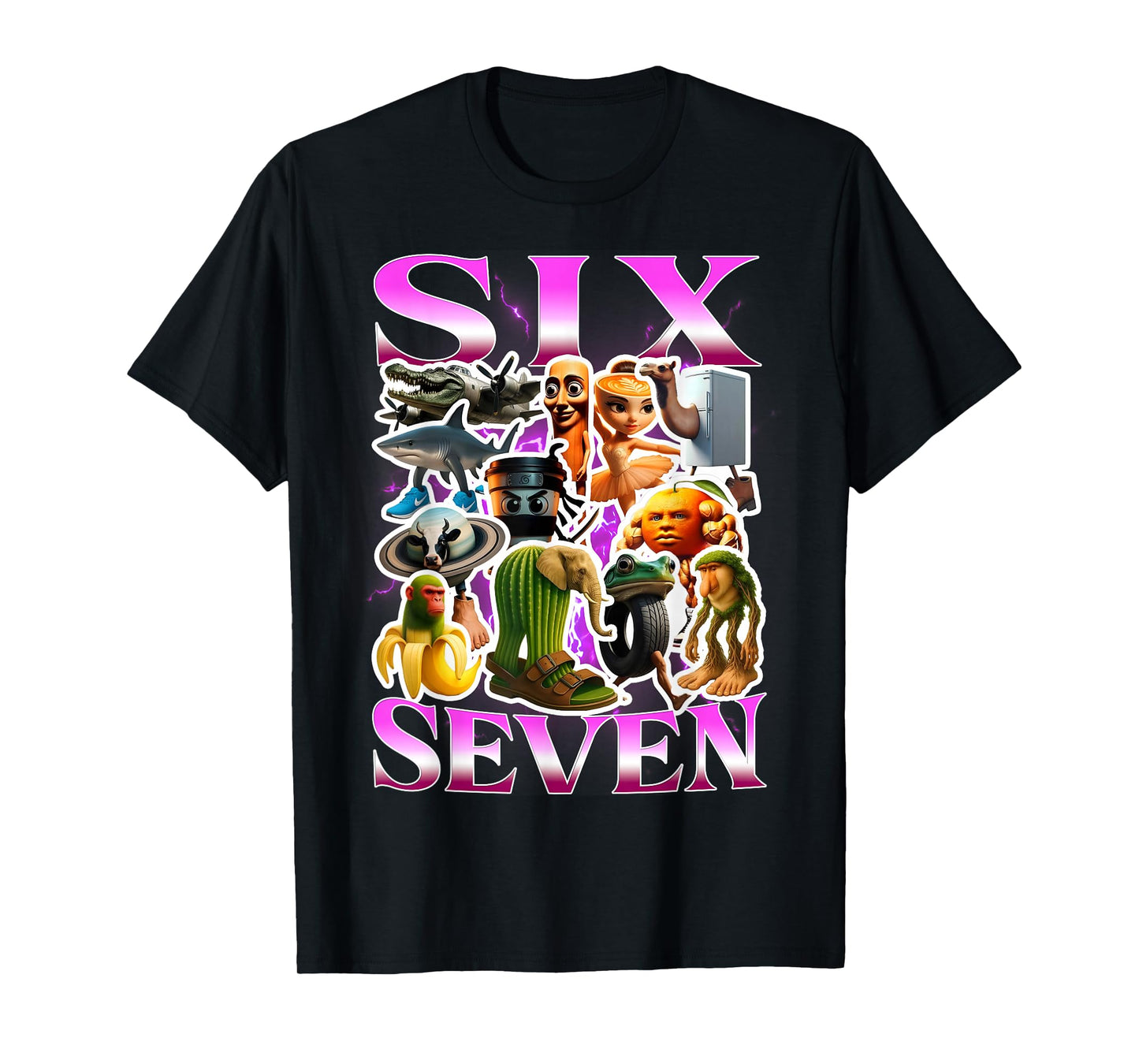 67 Six Seven Birthday Meme Viral Italian Brainrot Funny T-Shirt
