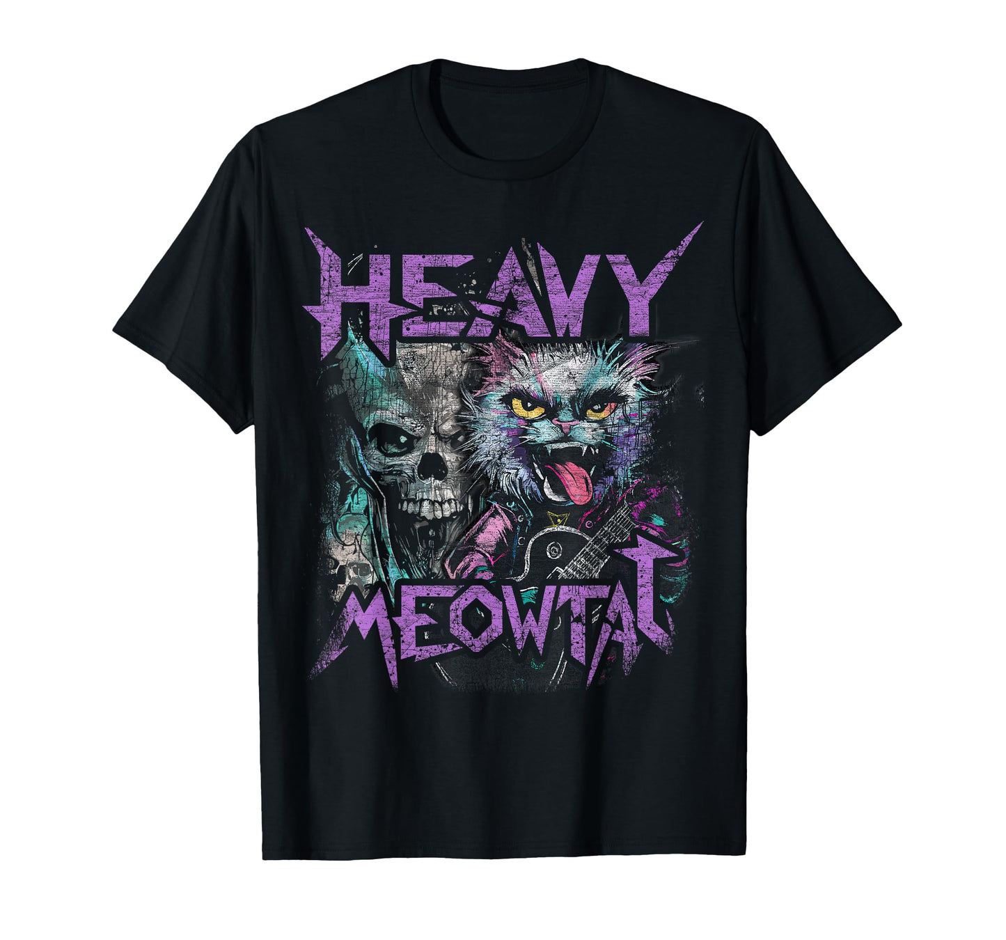 Heavy Meowtal Oldschool T-Shirt
