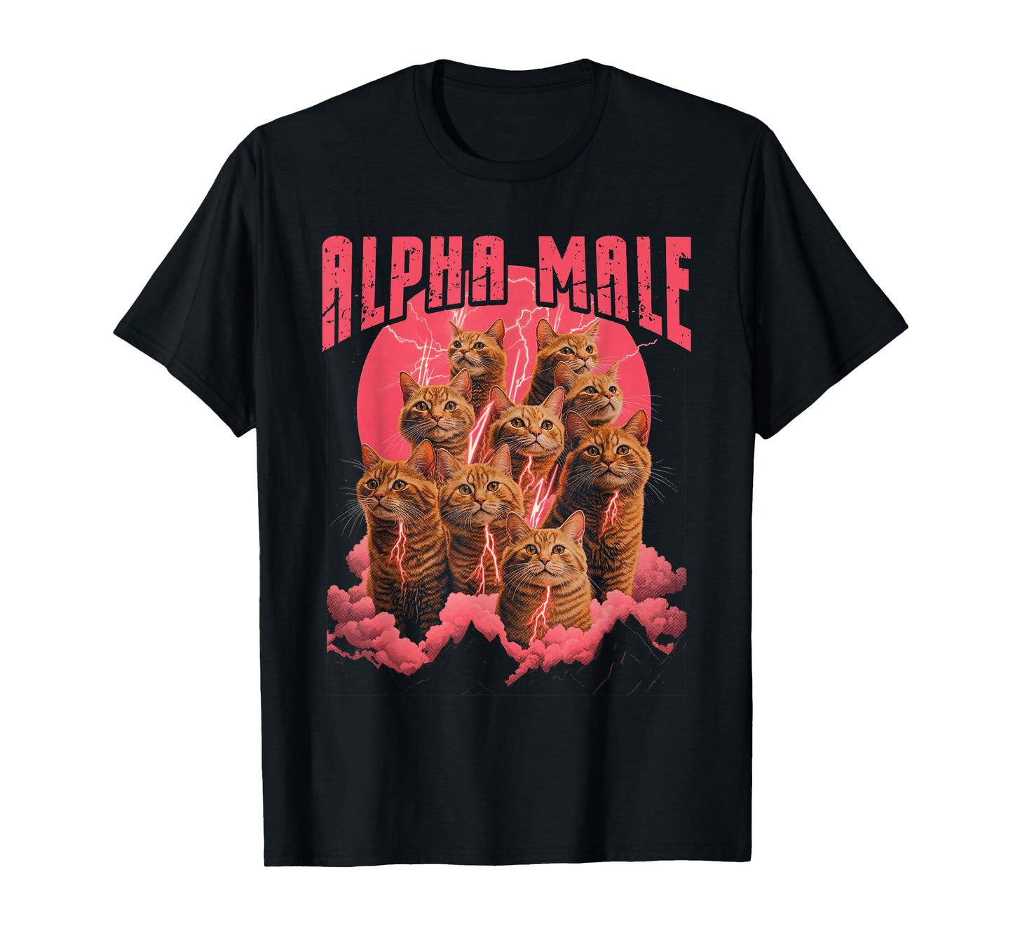 Hilarious Alpha Male Funny Kitten Cat Meme Sarcastic Men T-Shirt
