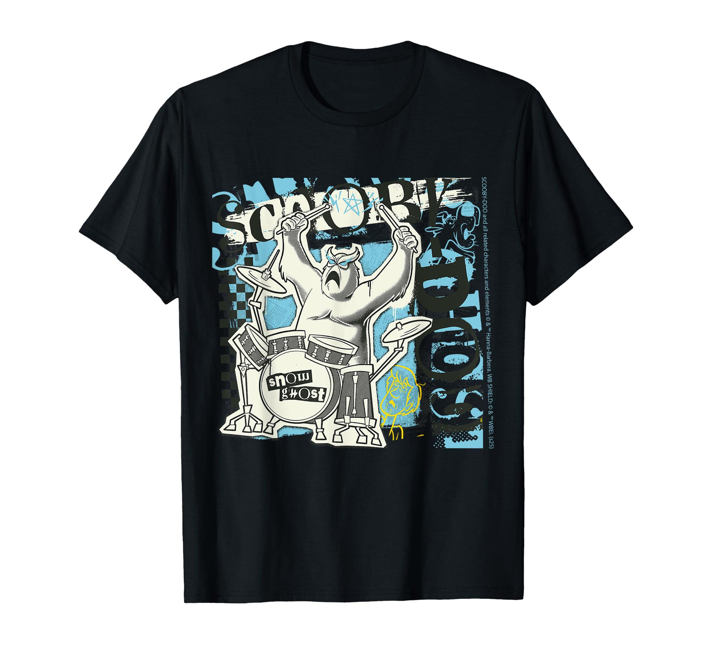 Scooby Doo Merch Snow Ghost Drummer T-Shirt