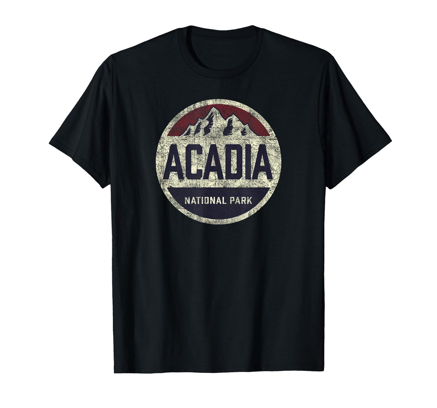 Retro Acadia National Park Vintage Mountain Women Men Hiking T-Shirt