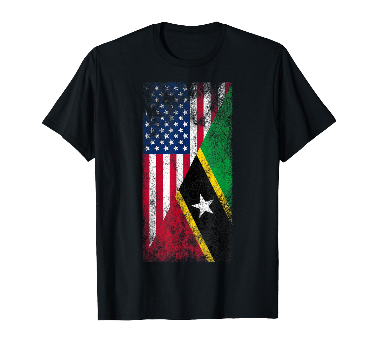 USA & St Kitts and Nevis Flags - American Kittian T-Shirt