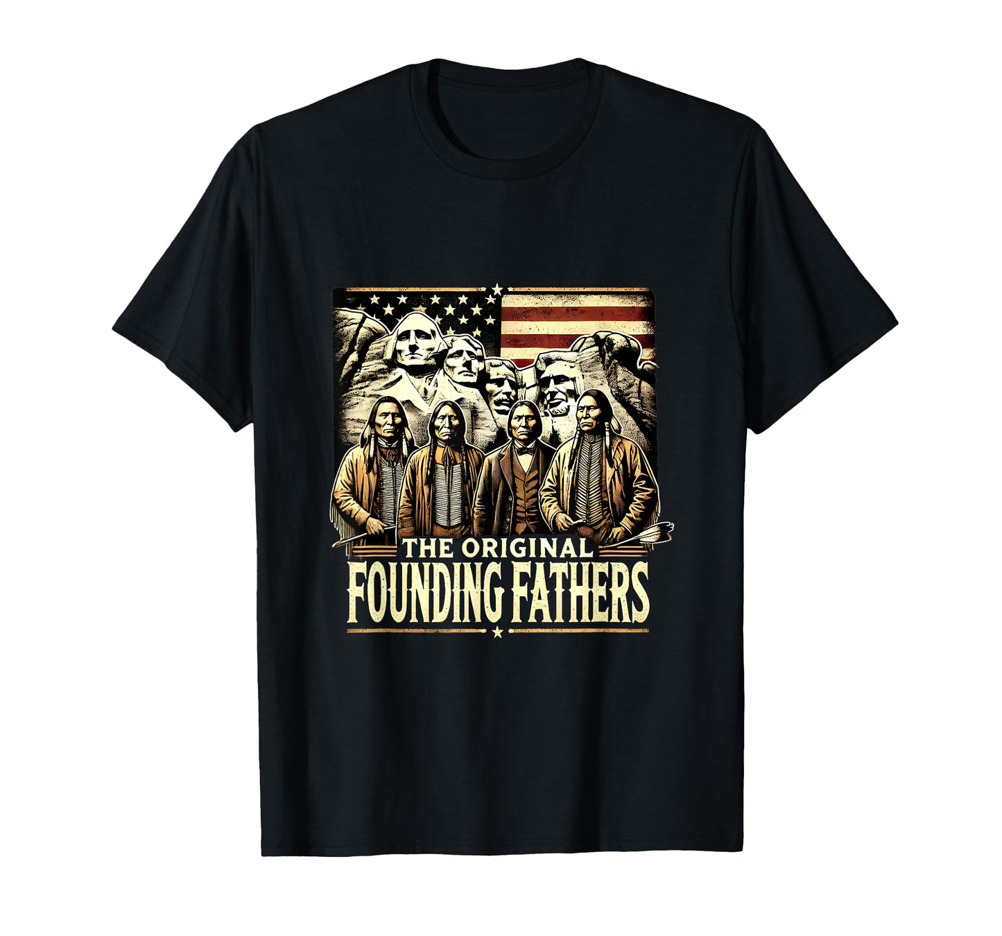 The Original Founding Fathers American Indian USA Flag T-Shirt