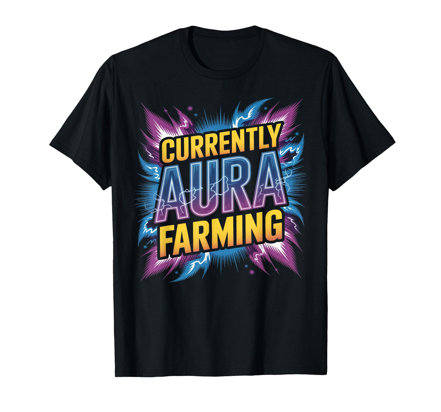 Currently Aura Farming Farm Aura Funny Aura Farming T-Shirt
