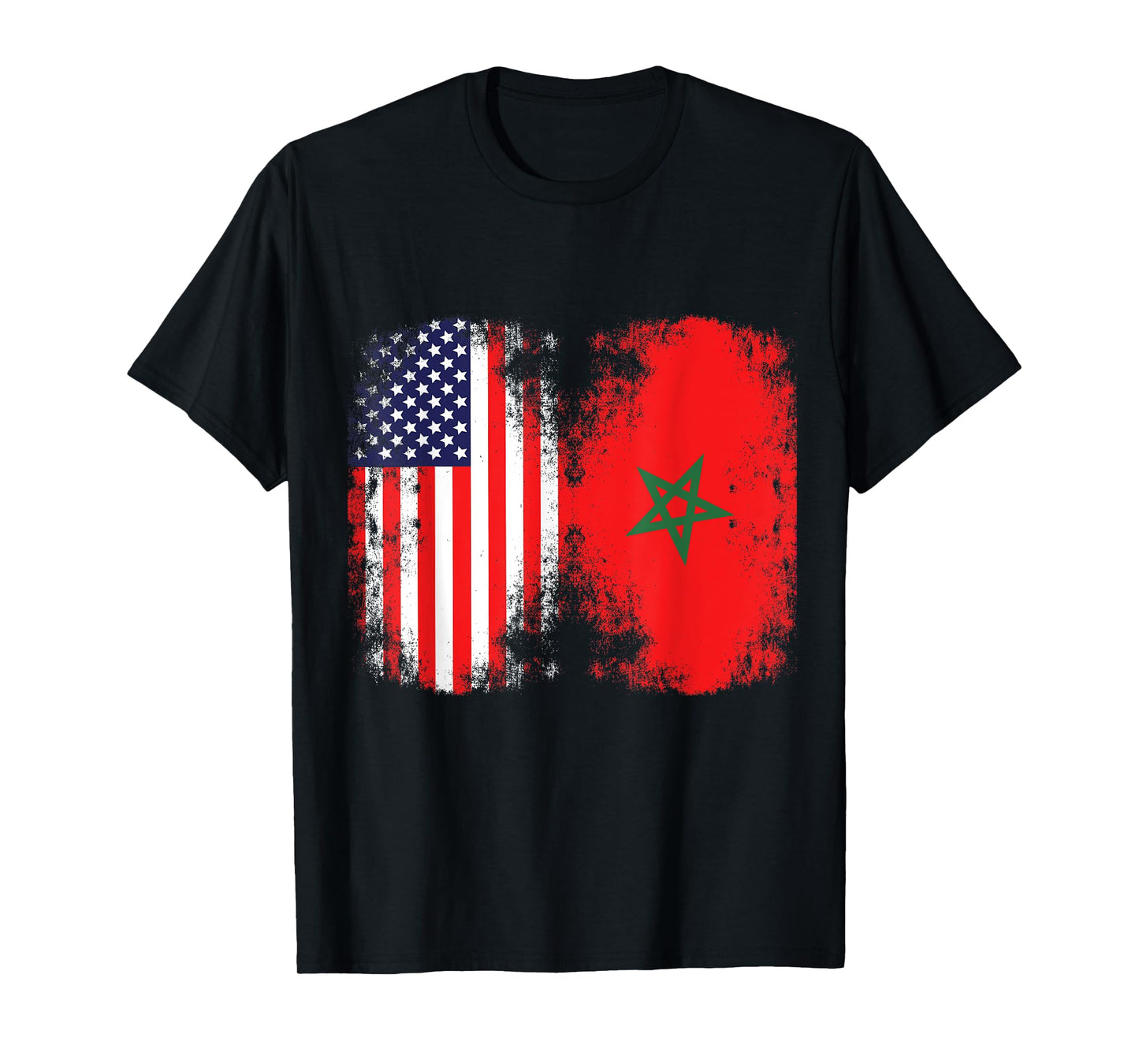 Moorish American Morocco Flag Moroccan Soccer Supporter T-Shirt