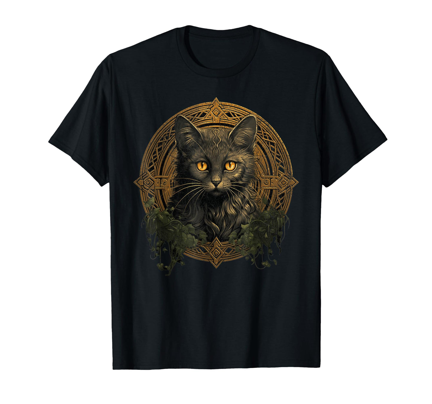 Celtic Cat Knots Wiccan Wicca Animal Pagan Witch Norse T-Shirt for Men Women Kids