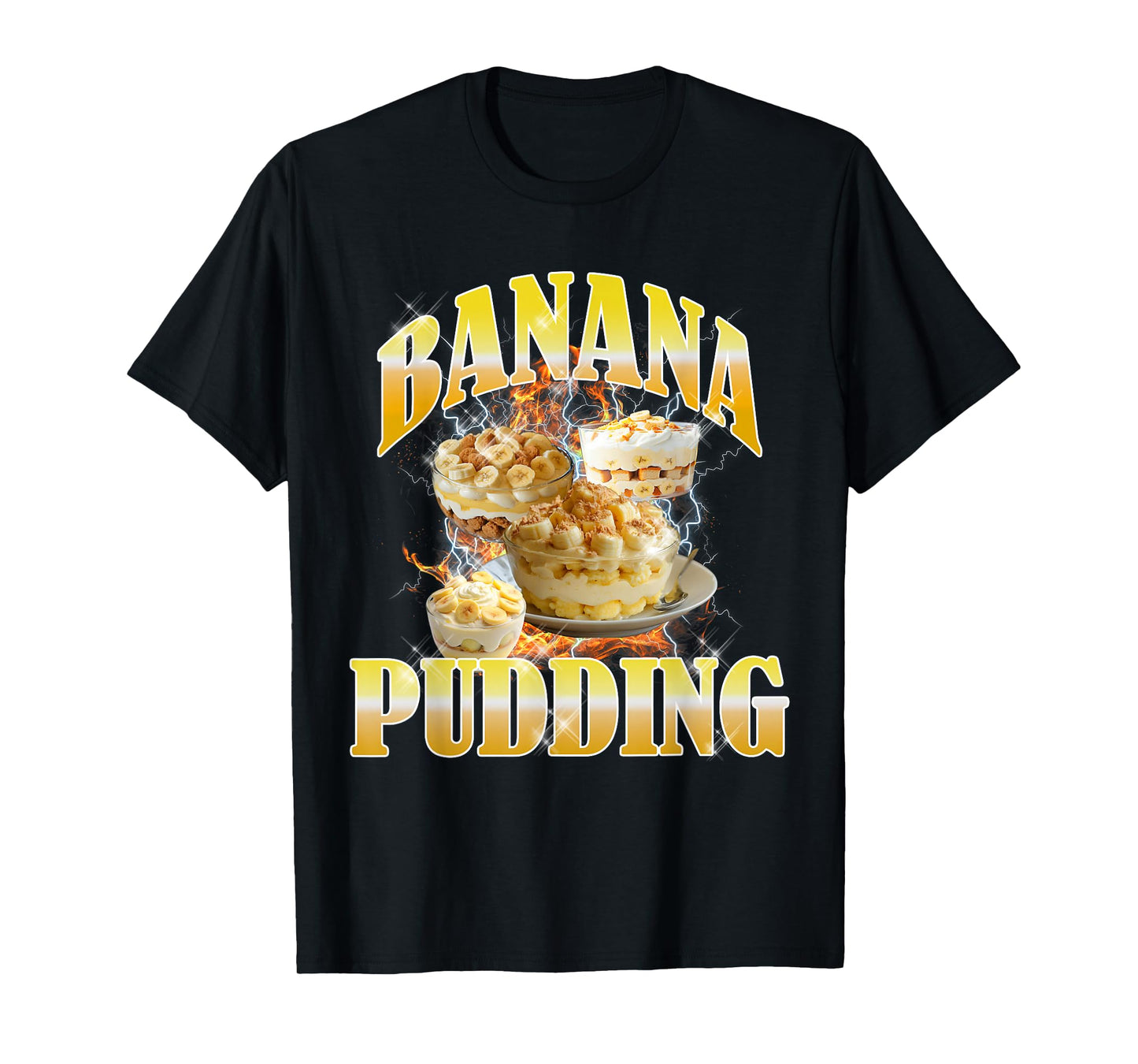 Thanksgiving Banana Pudding Bootleg 90's Rap Rock Vintage T-Shirt