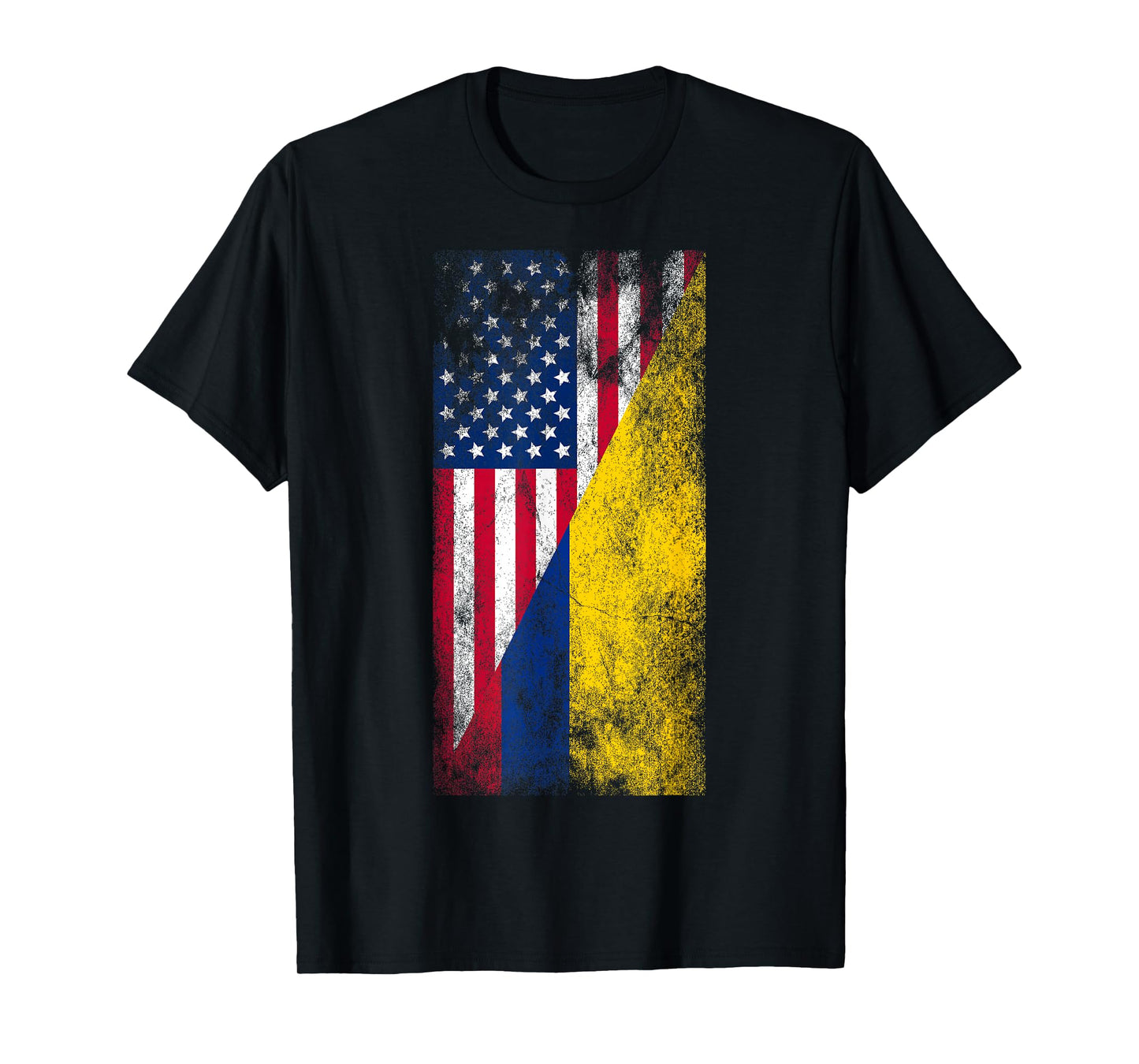 USA & Colombia Flags - United States of America, Colombian T-Shirt