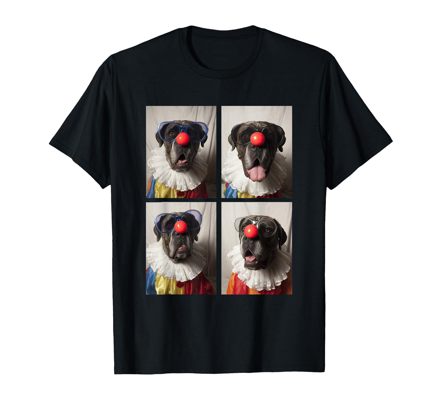 Cane Corso with Sunglasses Clown Animals Halloween Dogs T-Shirt