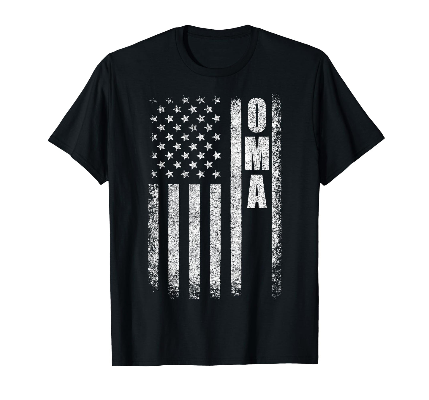 Proud Oma American Flag Mother's Day Patriotic T-Shirt