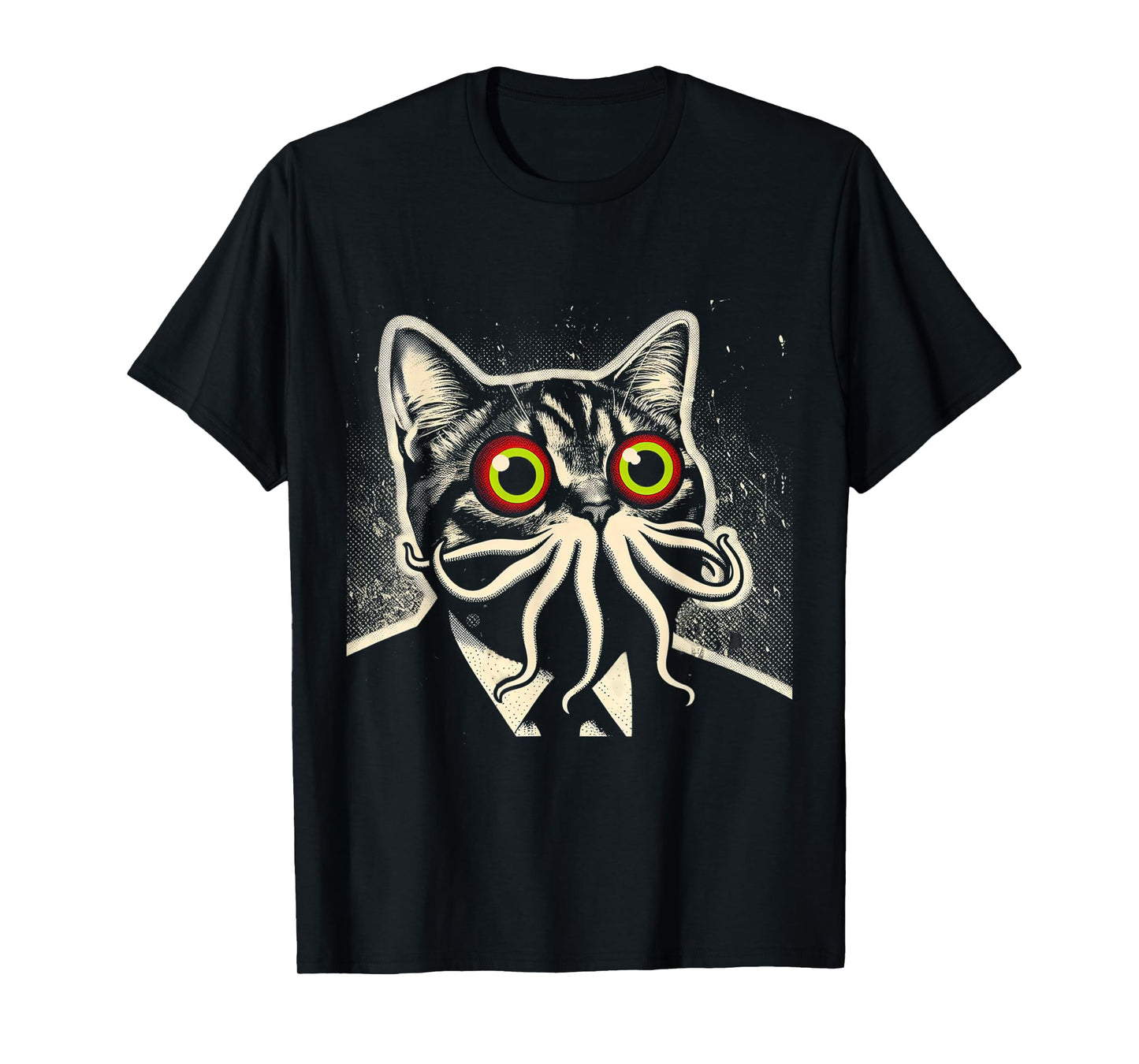 Cthulhu Cat Encounter Cosmic Mythos Feline T-Shirt