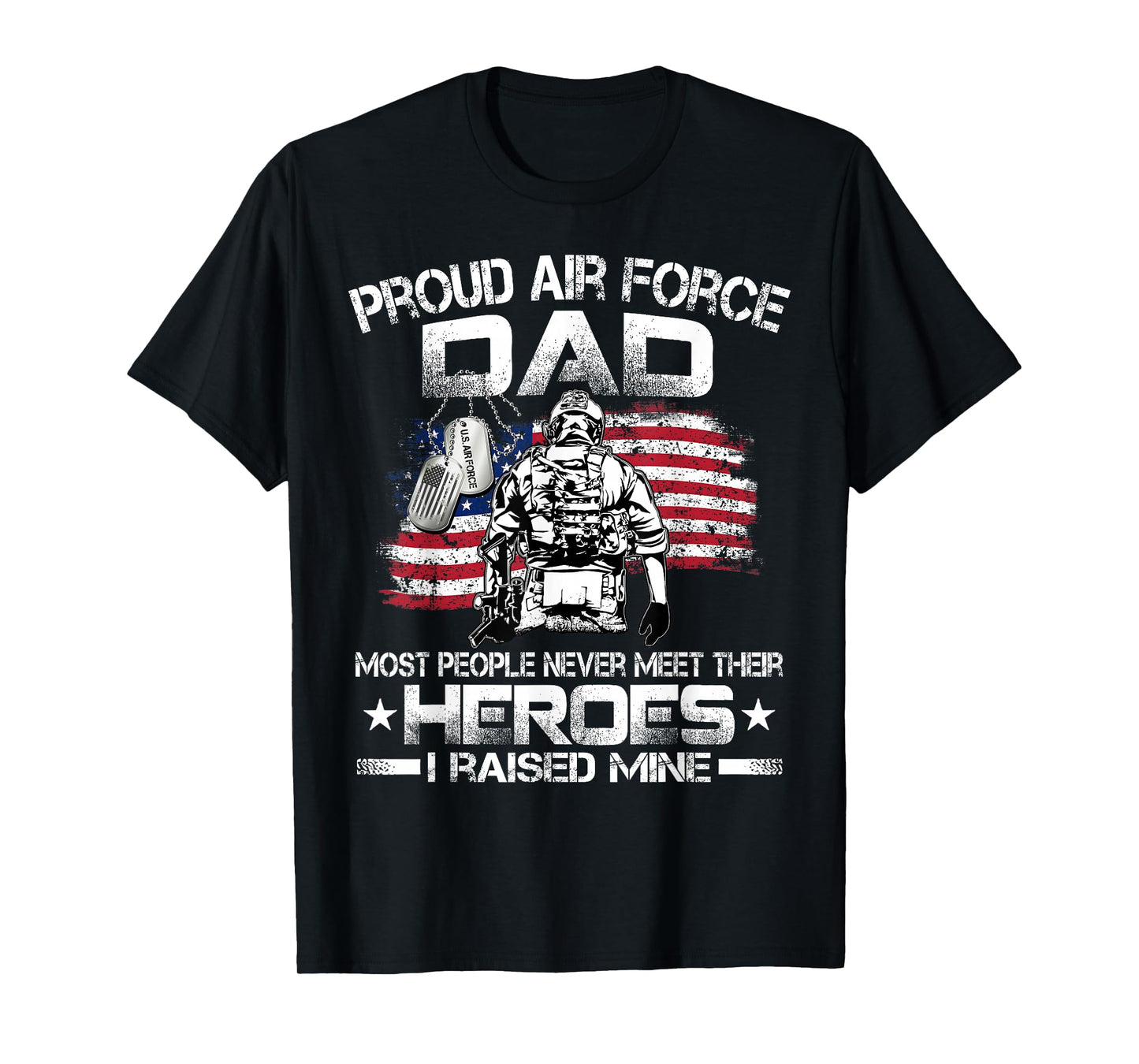 Proud Air Force Dad Pride Military Family US Air Force T-Shirt