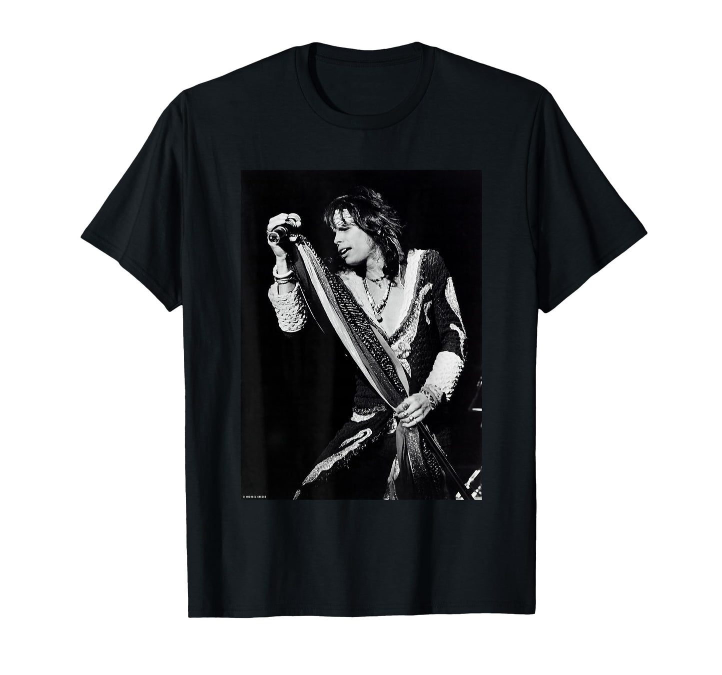 Aerosmith Live Steven Tyler by Michael Grecco T-Shirt