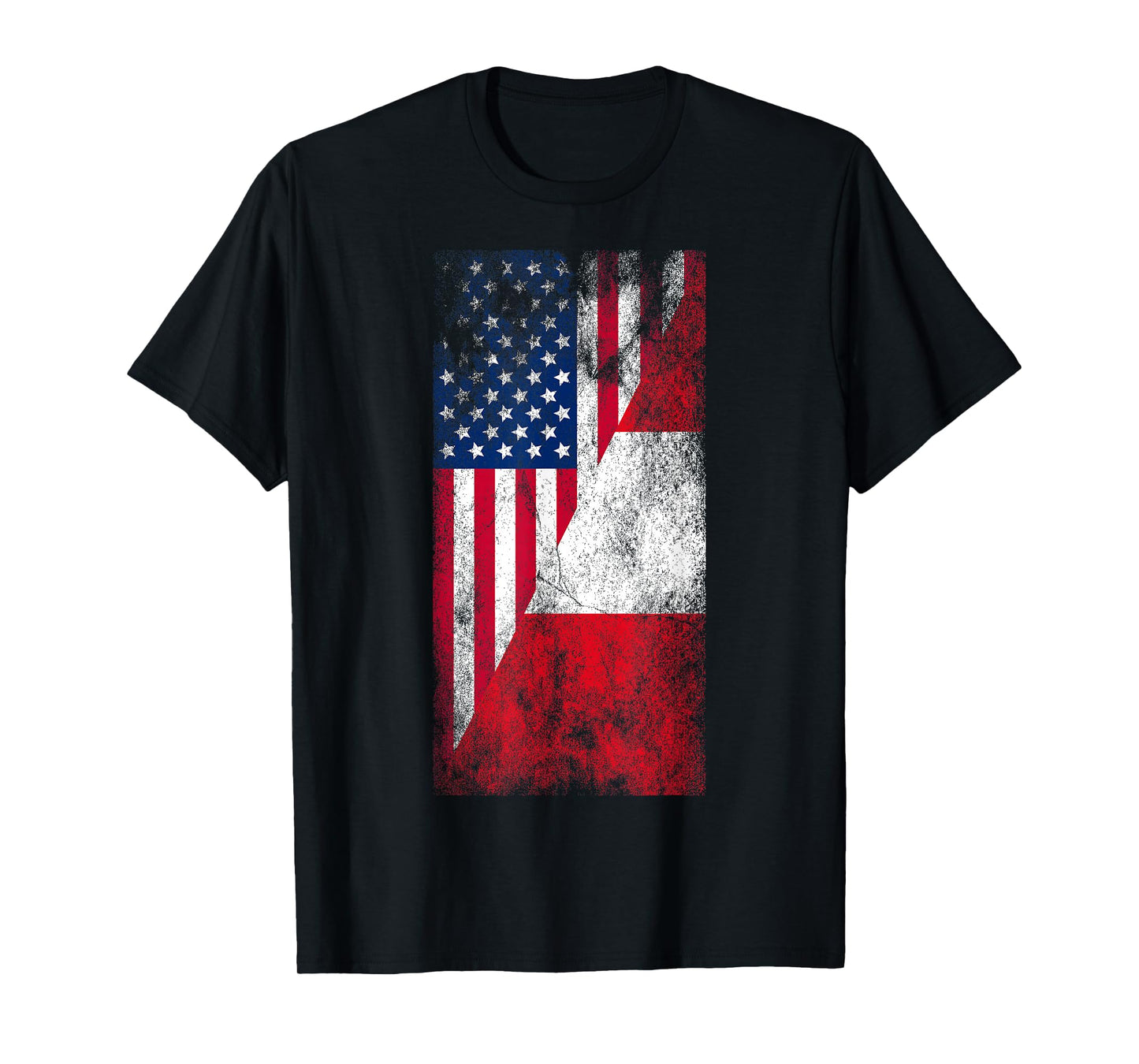 USA & Peru Flags - United States of America, Peruvian T-Shirt