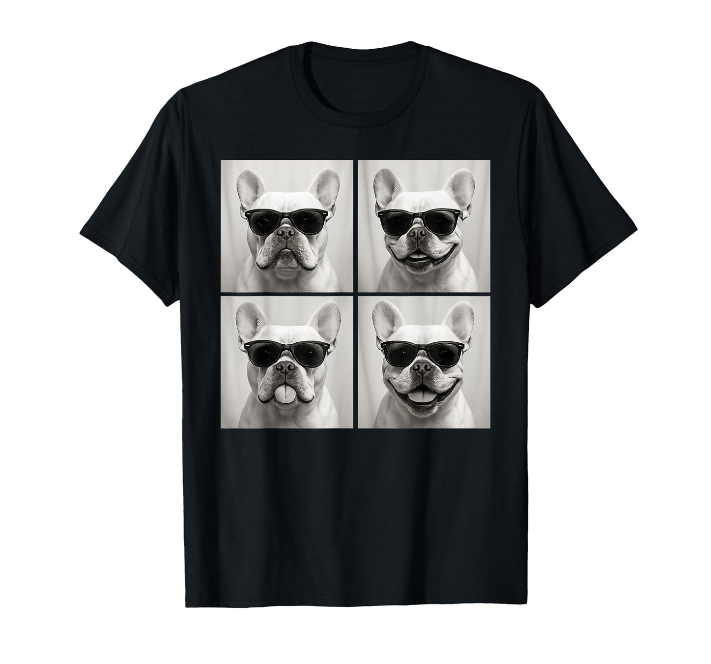Funny French Bulldog Dog Lover Cute Frenchie Photo Booth T-Shirt