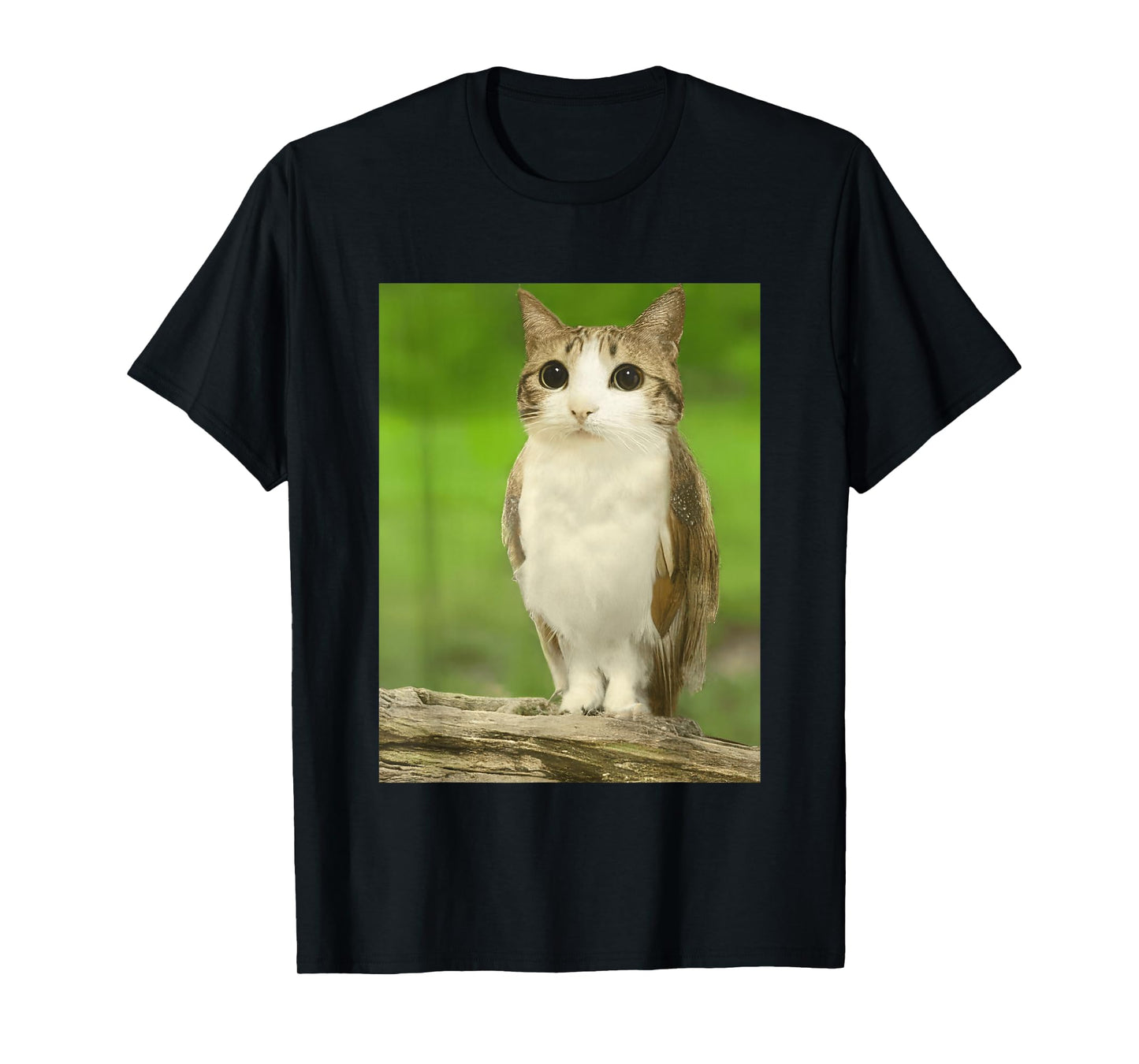 Cat Owl Funny Cursed Internet Trendy Meme MEOWL T-Shirt