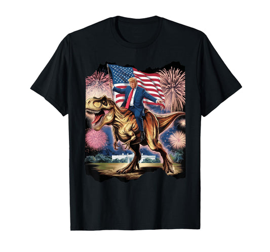 Donald Trump T Rex Dinosaur White House US America President T-Shirt