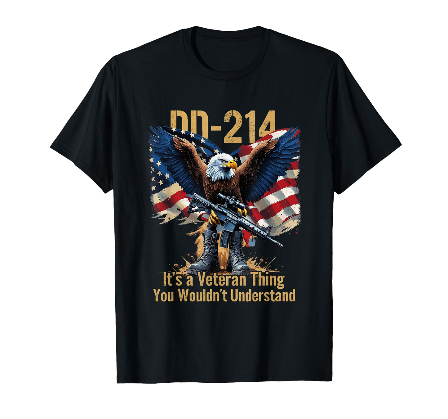 It's A Veteran Thing US Flag Retired Eagle Army T-Shirt