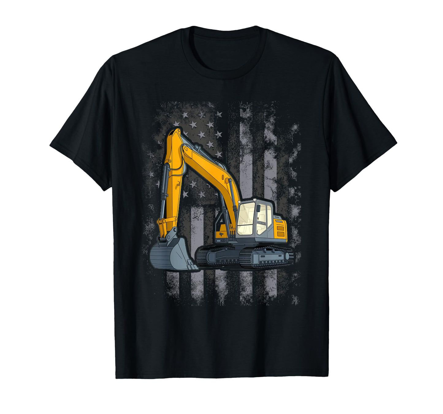 Heavy Equipment Operator Design On Back Of Clothing T-Shirt