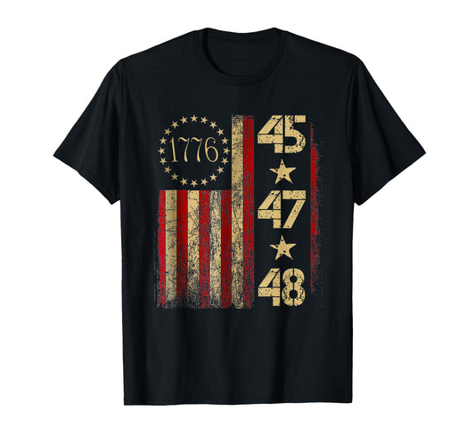 45-47-48 Number 47 Jersey 45th Anniversary 4th of July 2025 T-Shirt