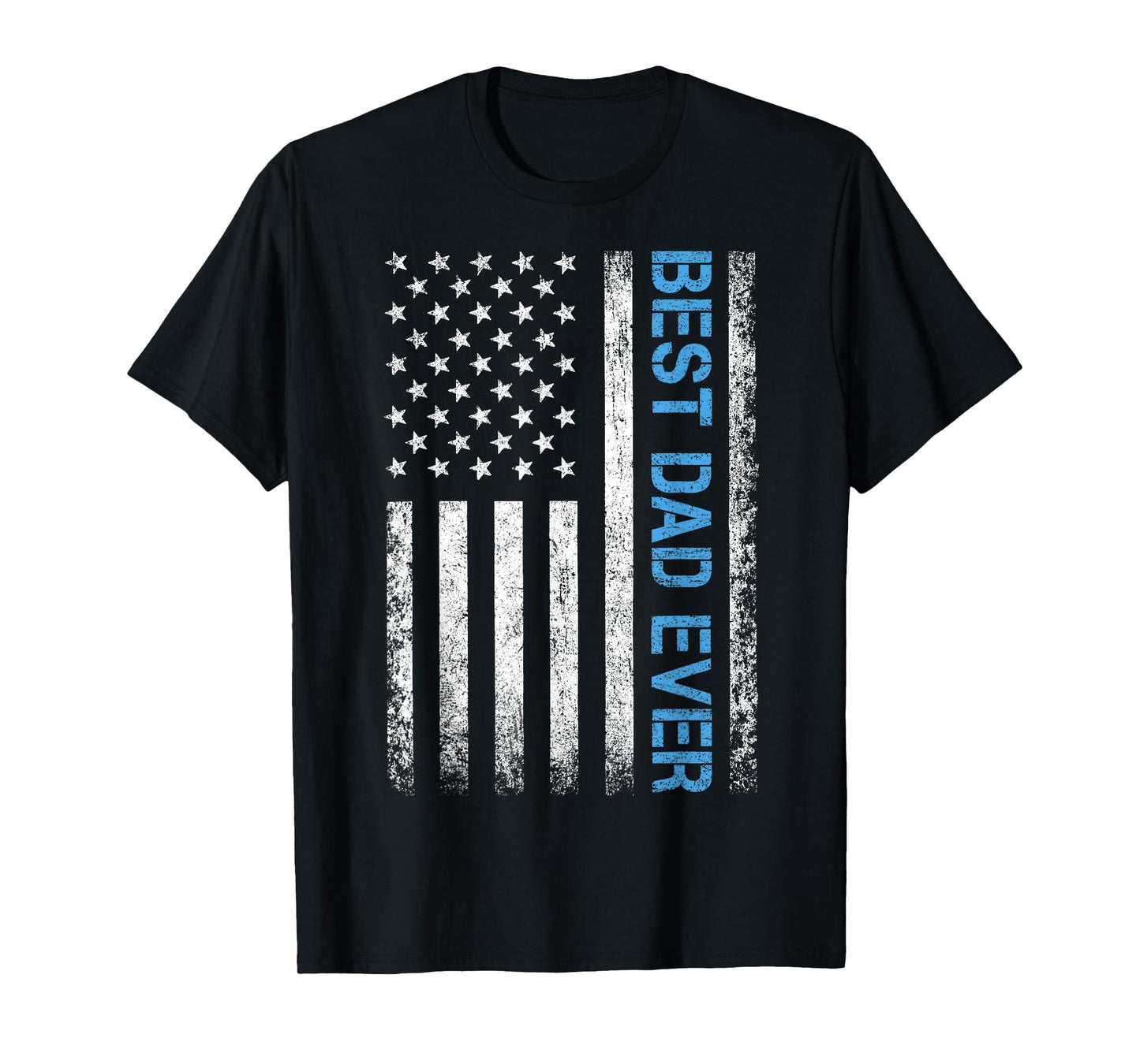 Best dad Ever US American Flag Gift for Father's Day T-Shirt