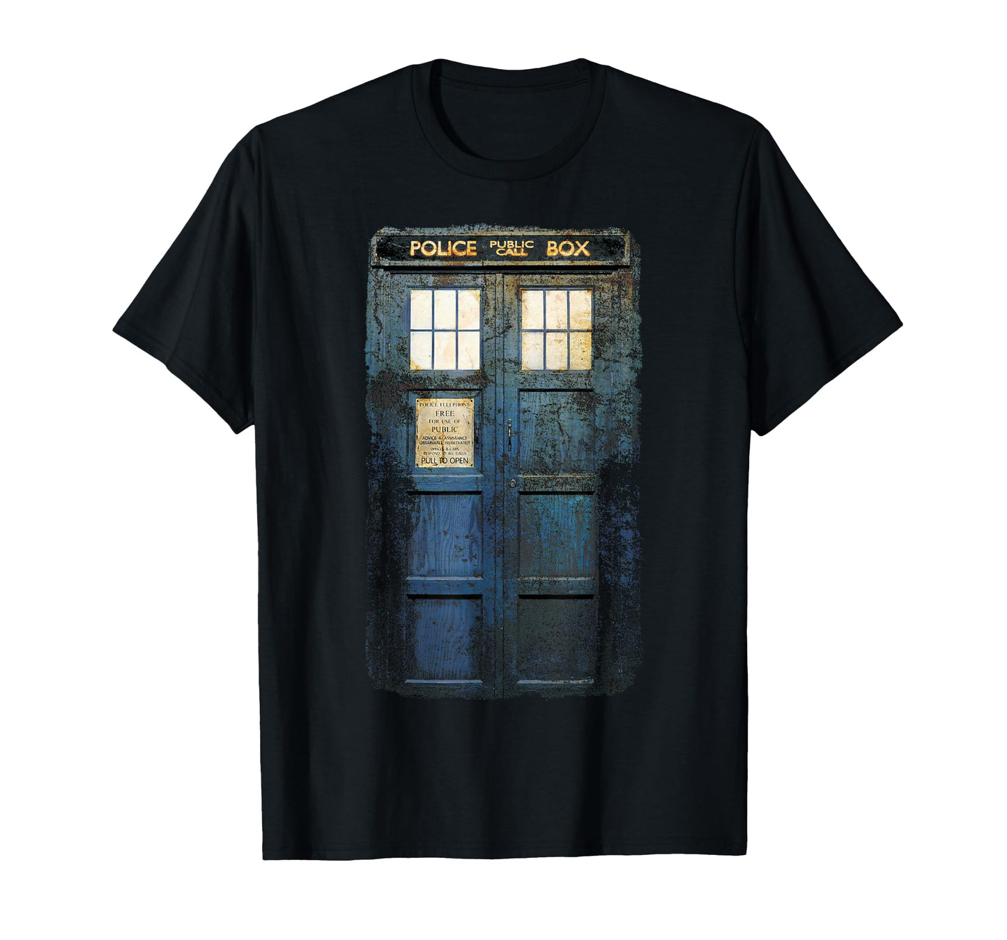 Cosplay Tardis Distressed Time-Traveller Sci-Fan T-Shirt