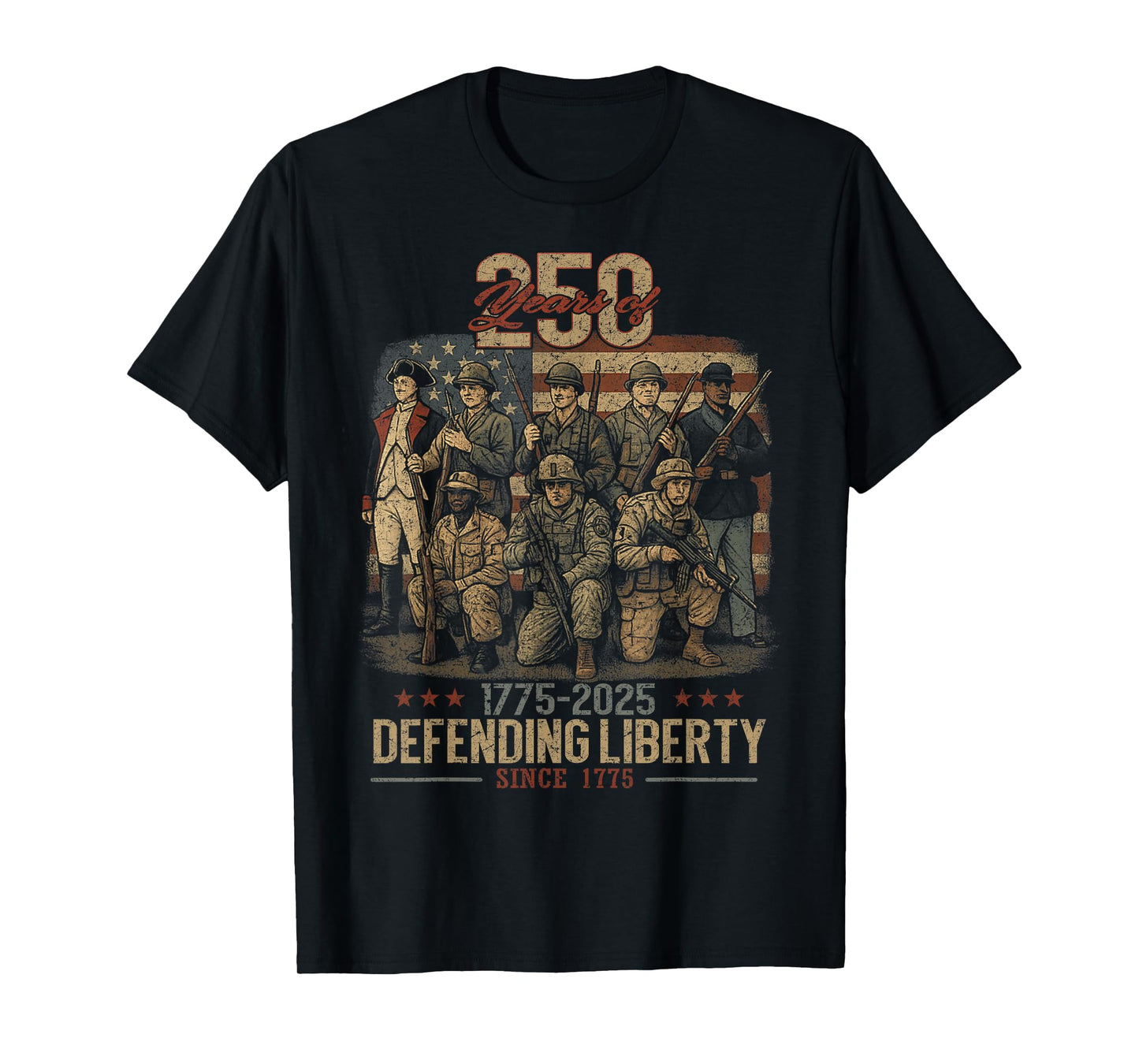Patriotic USA Army Us Military Parade 250th Anniversary 2025 T-Shirt