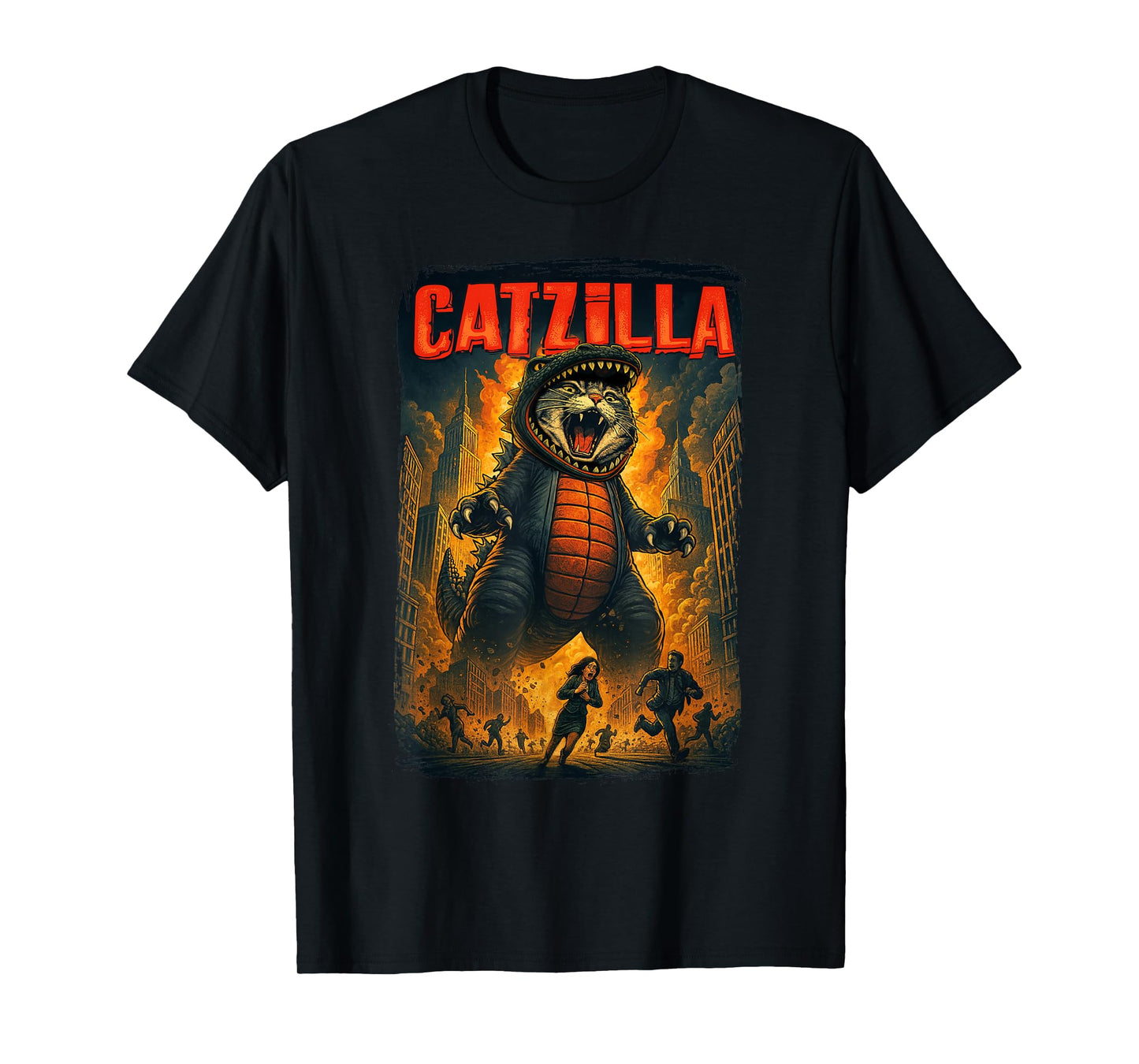 Giant Rare Kaiju - Funny Kitten & Cat Legendary Catzilla T-Shirt