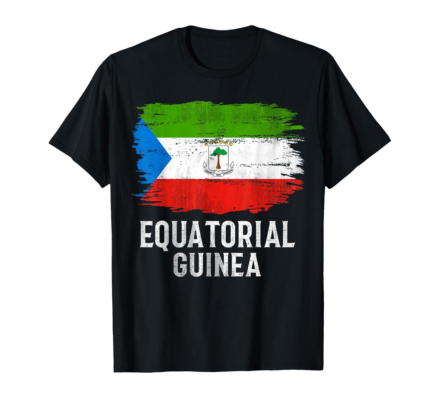 Vintage Equatorial Guinea Flag Gift T-Shirt