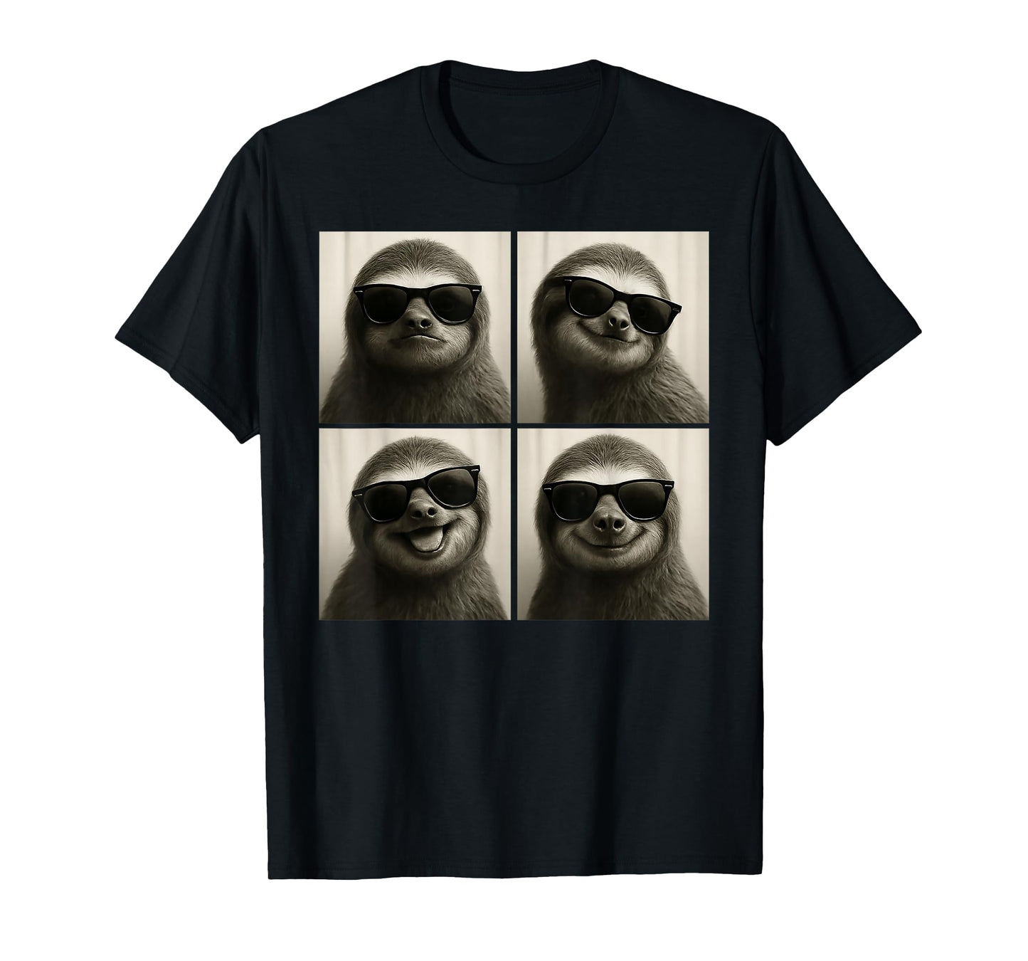 Funny Sloth Lover Cute Sloth Photo Booth T-Shirt