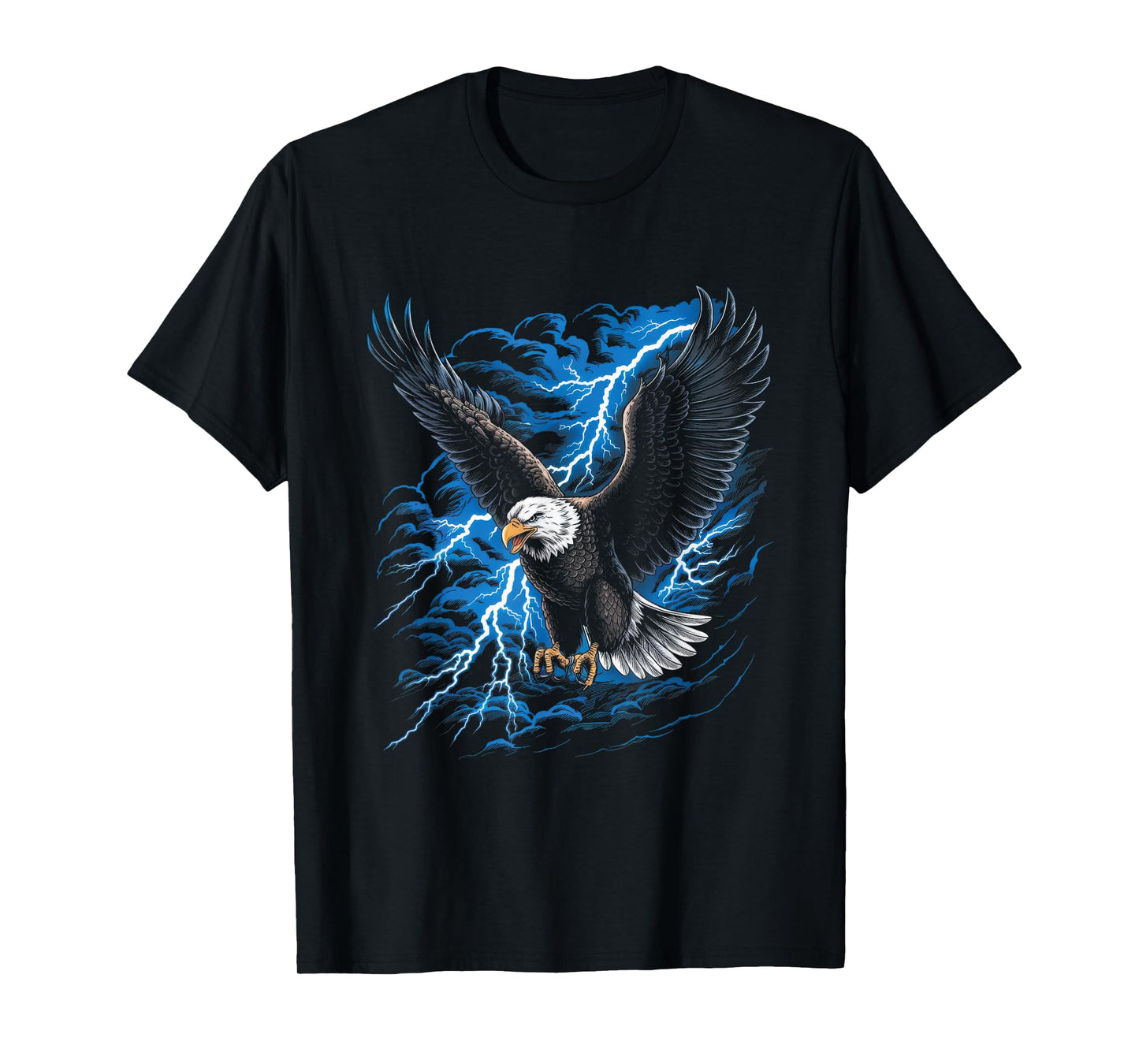 Bald eagle Bird Nature Usa Lightning T-Shirt