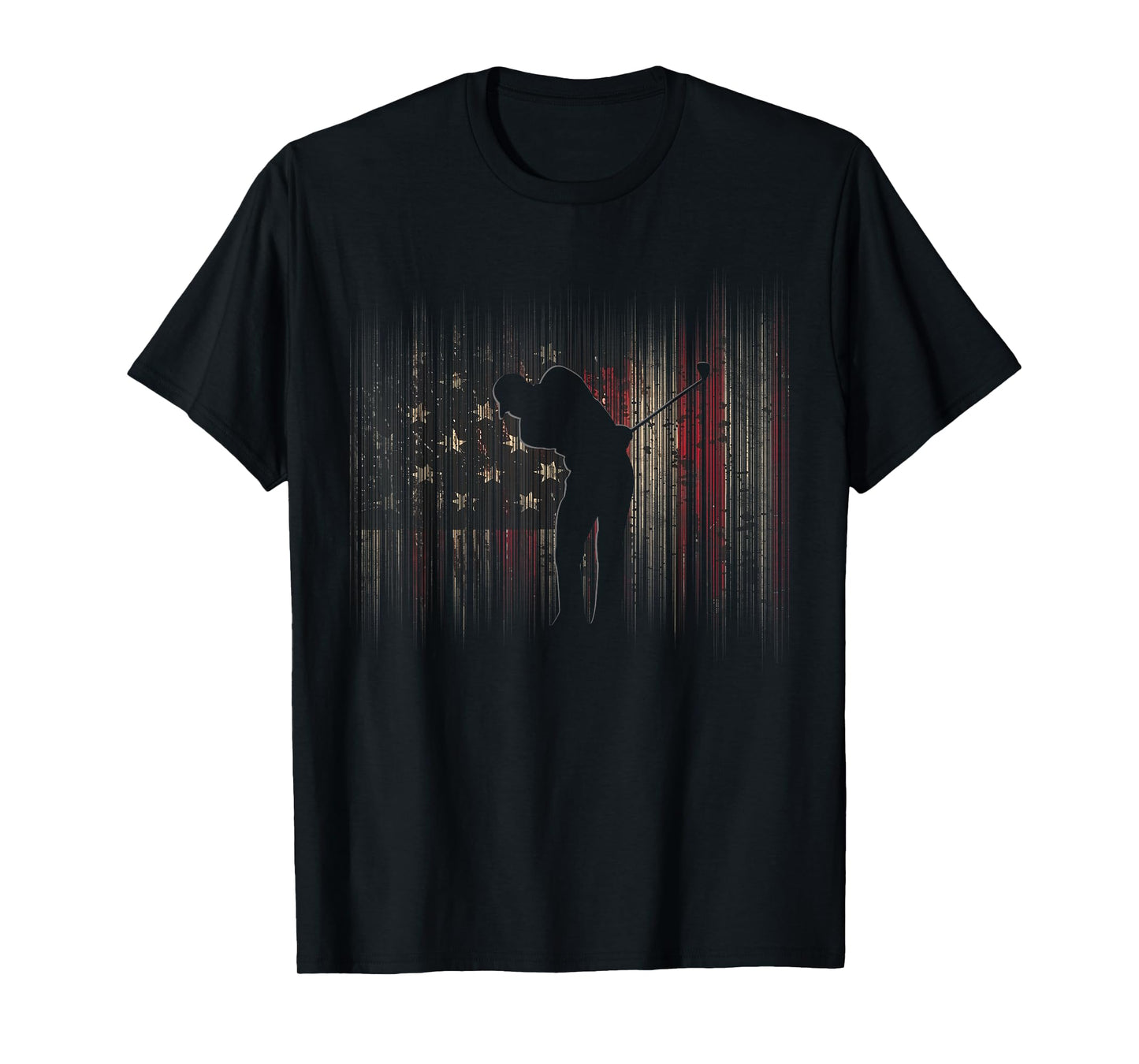 American Flag Golf Apparel - Golf T-Shirt