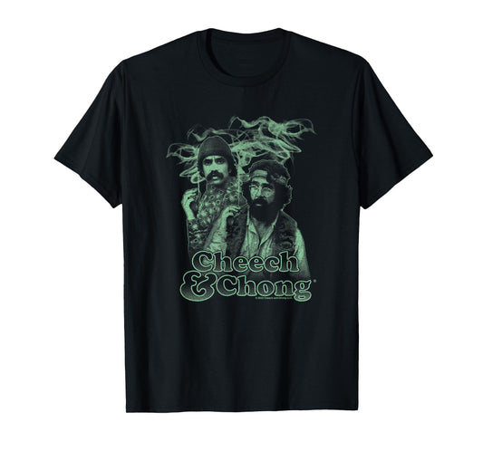Cheech & Chong Smoking with Style Photography T-Shirt
