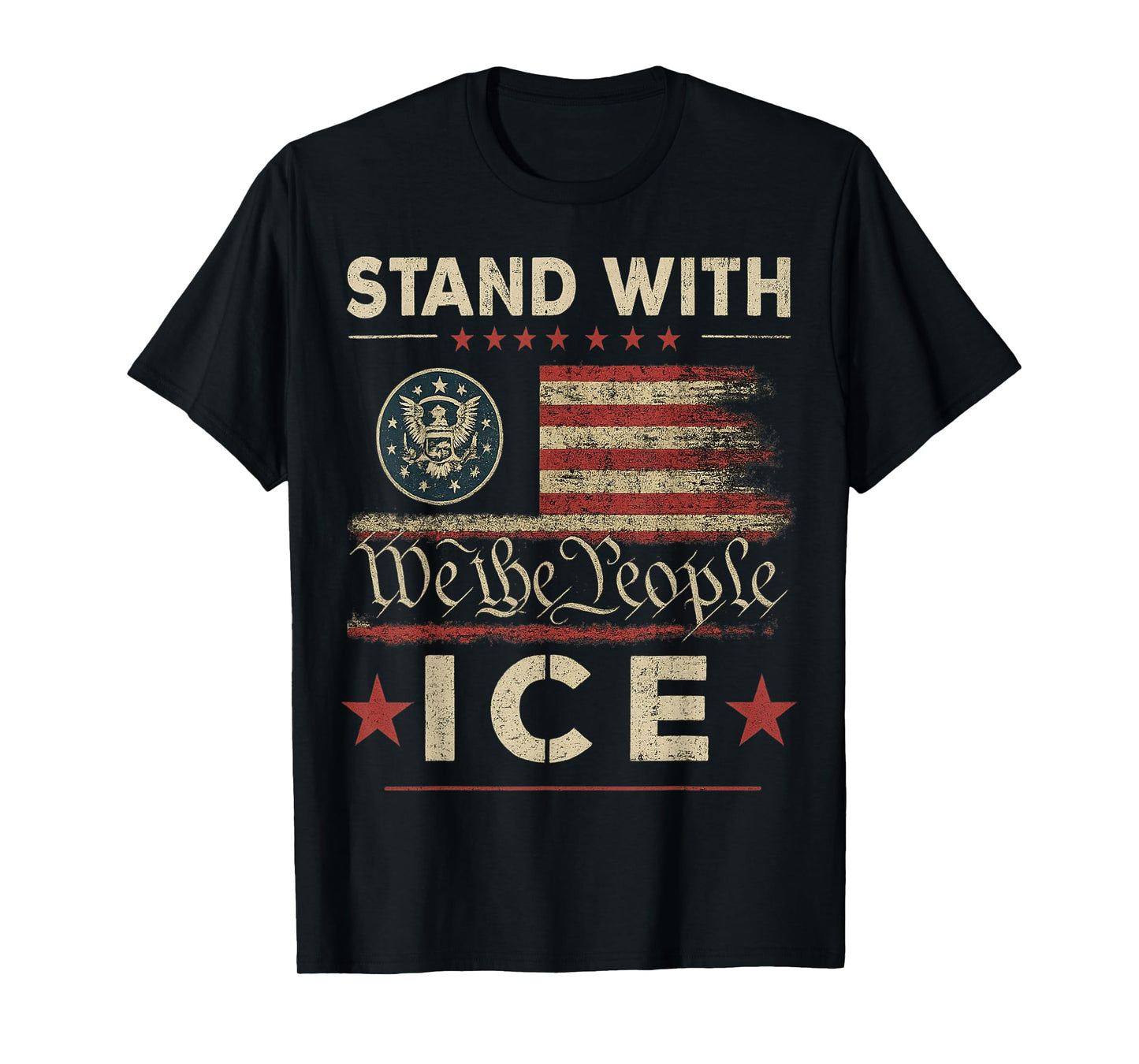 I Support ICE Vintage ICE Enjoy Deportation T-Shirt