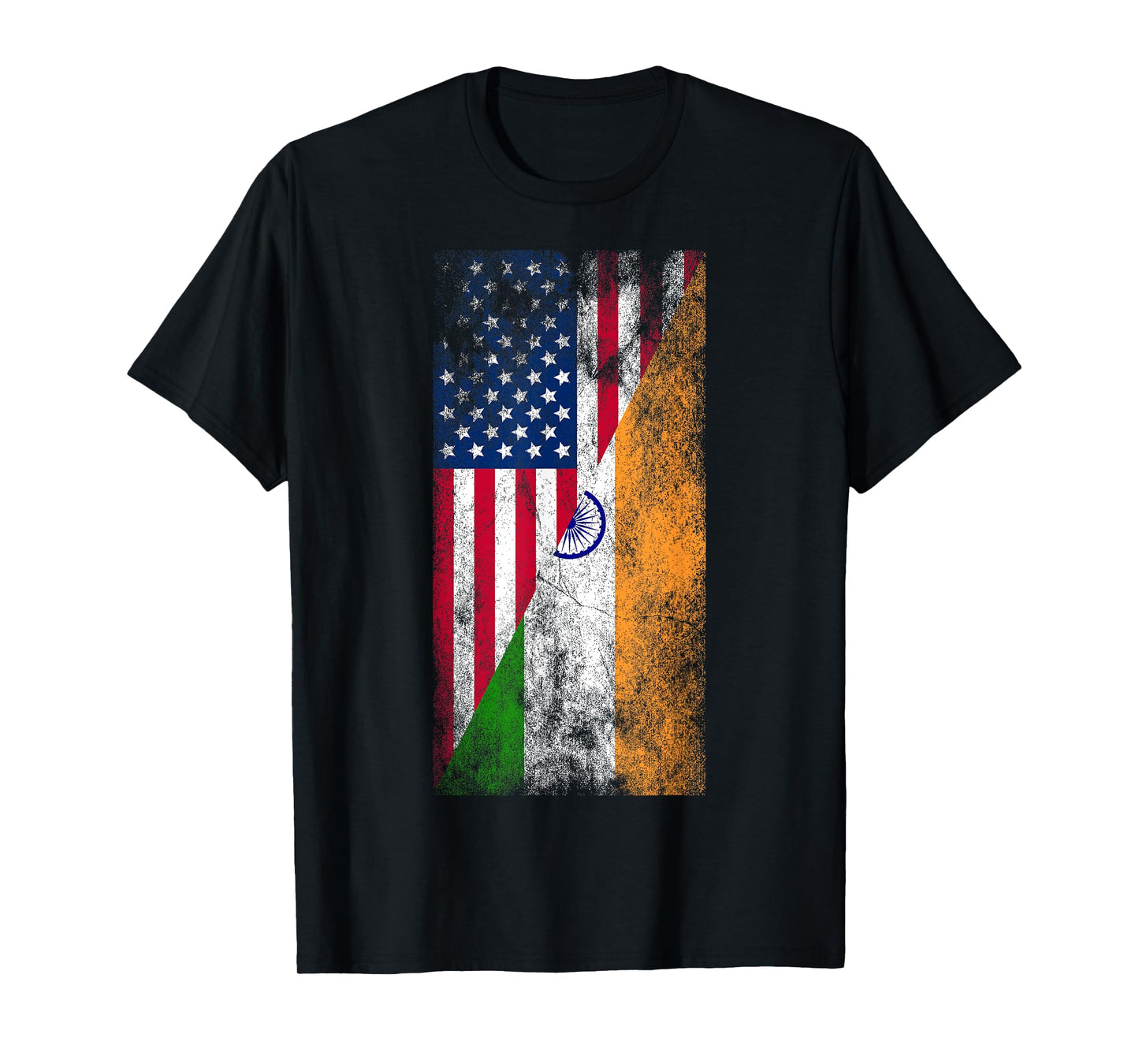 USA & India Flags - United States of America, Indian T-Shirt