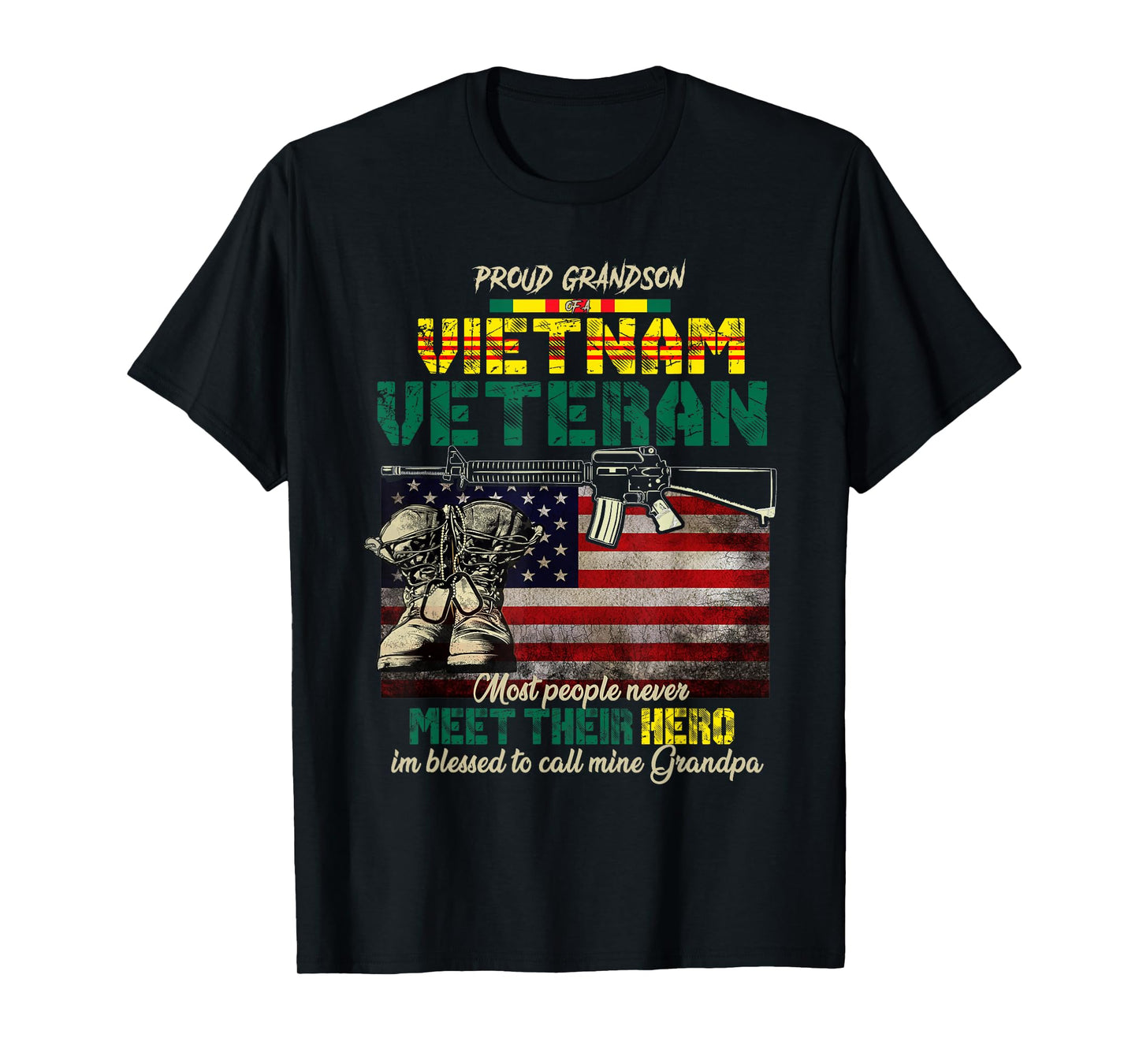 Vietnam Veteran's Grandson, Proud Grandson Of A Vietnam Vet T-Shirt