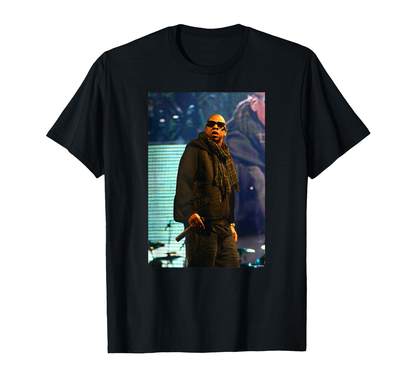 Jay-Z Hip Hop at Glastonbury 2008 by Andy Willsher T-Shirt