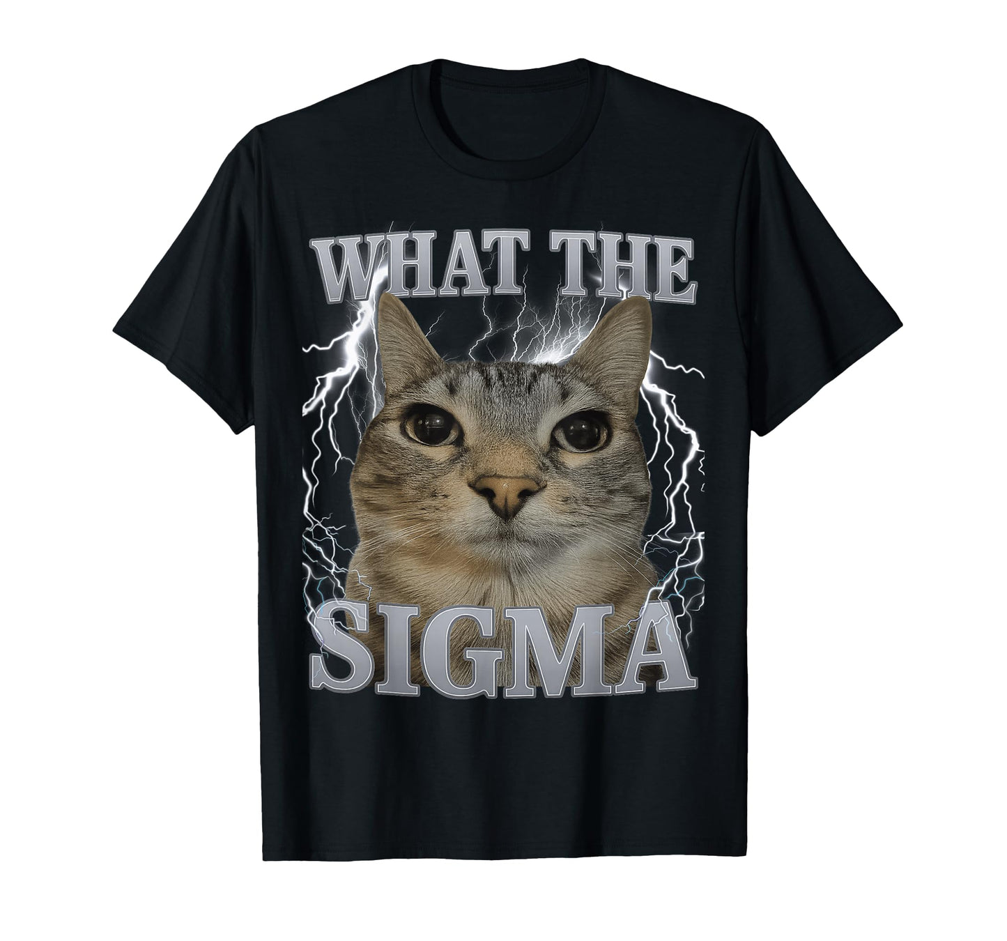 What The Sigma Silly Cat Meme Funny Men Women Kids Graphic T-Shirt