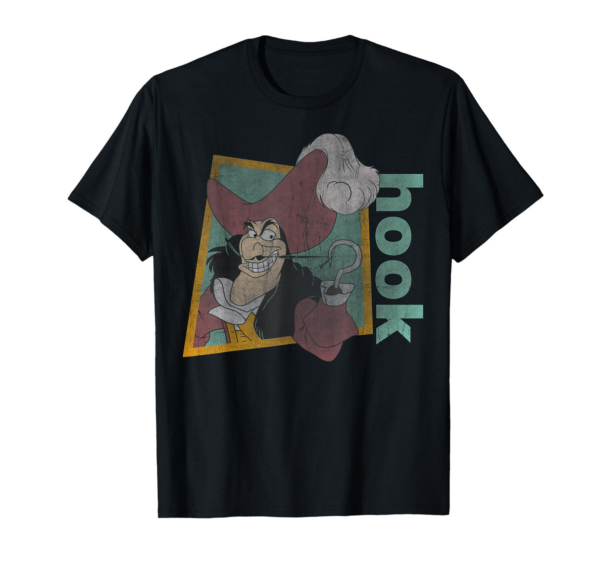 Disney Peter Pan Retro Captain Hook Smirking T-Shirt