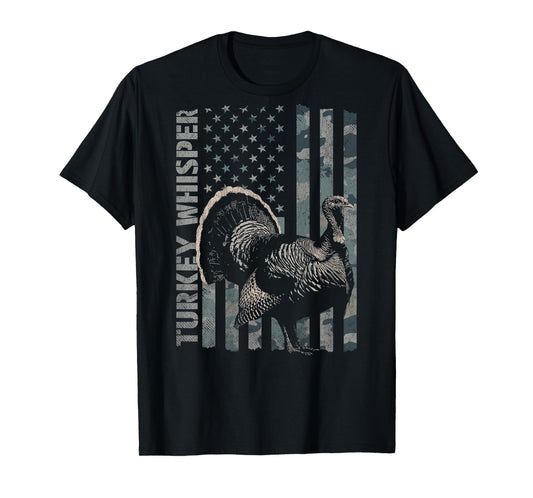 Turkey Whisperer Funny Hunting (Design on Back) T-Shirt