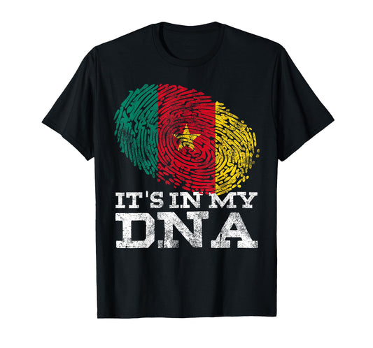 It's in My DNA Cameroonian Gifts African Cool Cameroon Flag T-Shirt