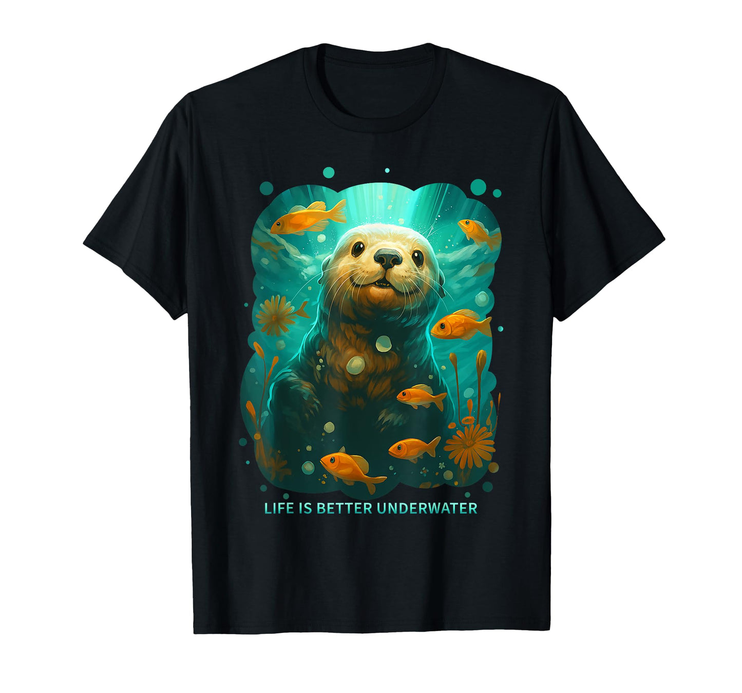 Cute Sea Otter Animal Nature Lovers Graphic T-Shirt