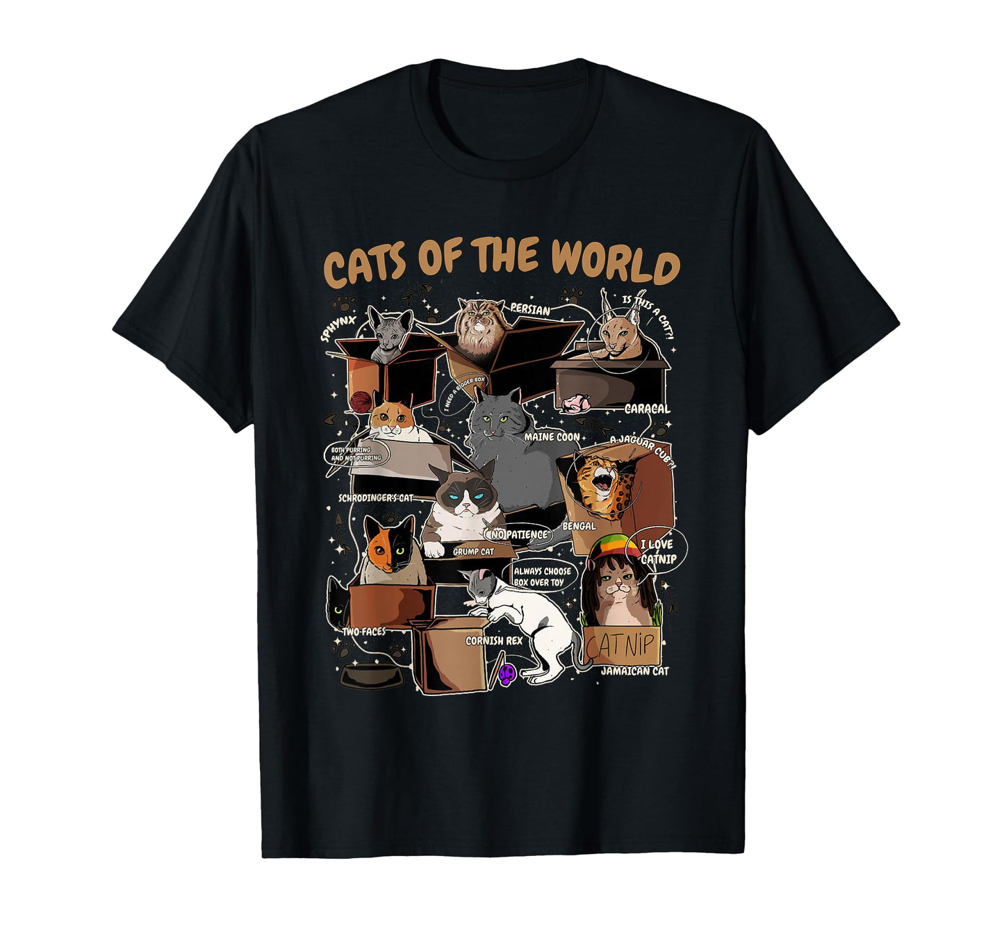 Funny Cat Meme Shirt for Cat Lover Cat Animals of the World T-Shirt