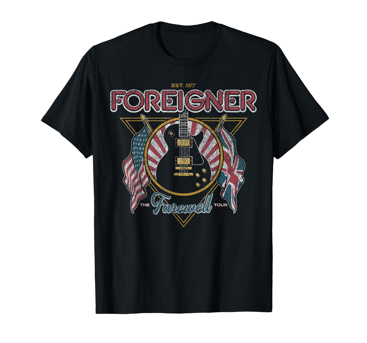Foreigner Guitar Flag T-Shirt