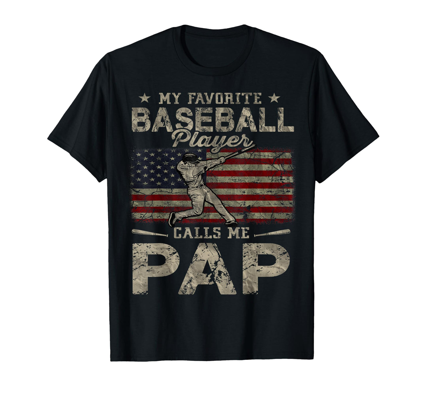 My Favorite Baseball Player Calls Me Pap Father's Day T-Shirt