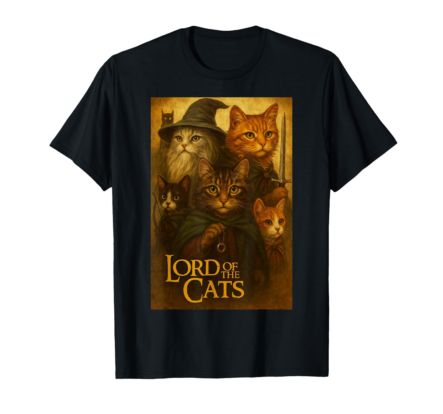 Cat - Lord of The Cats - Funny Kitten T-Shirt