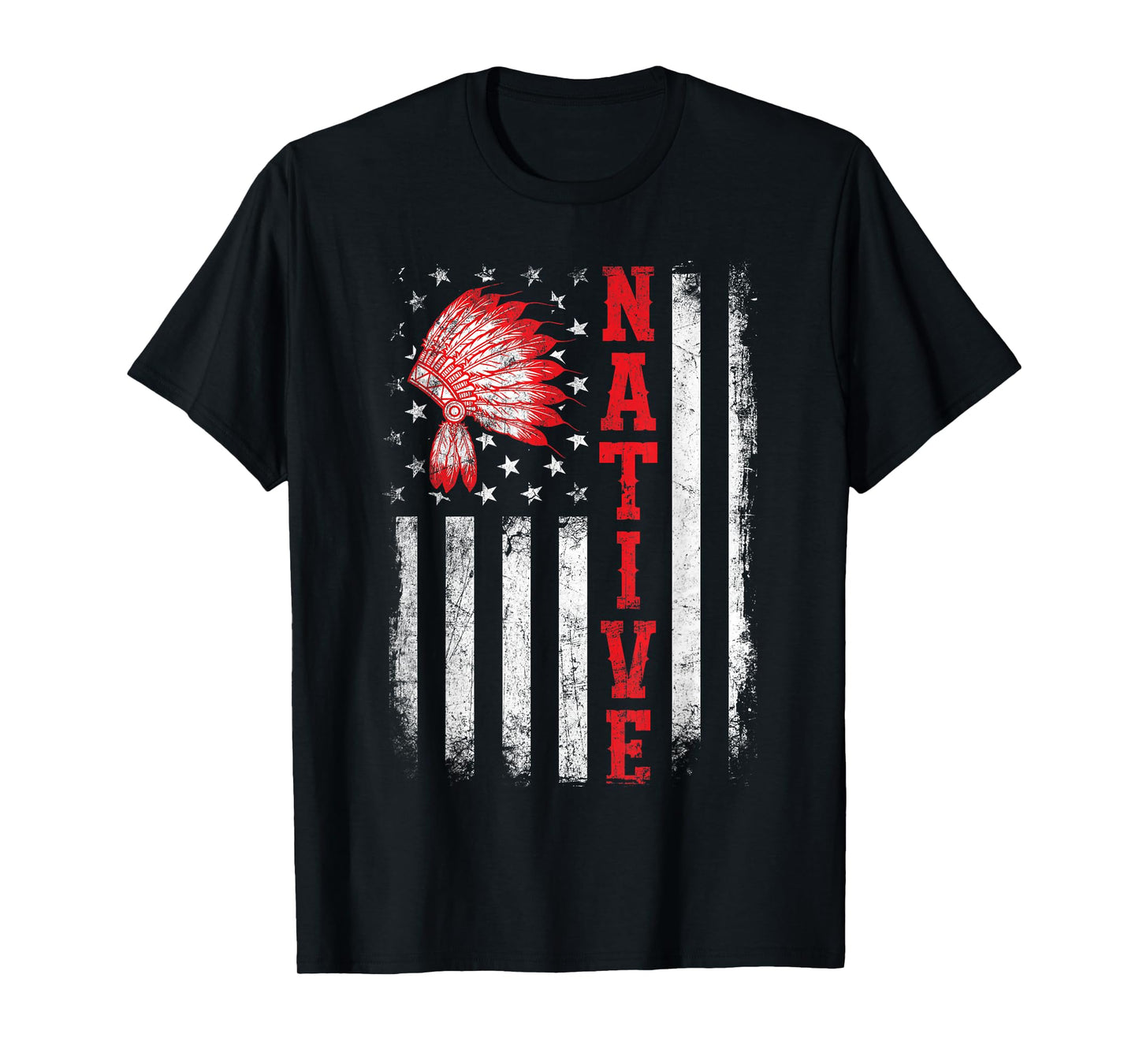 Native - American Day USA Flag Cherokee Indigenous People T-Shirt