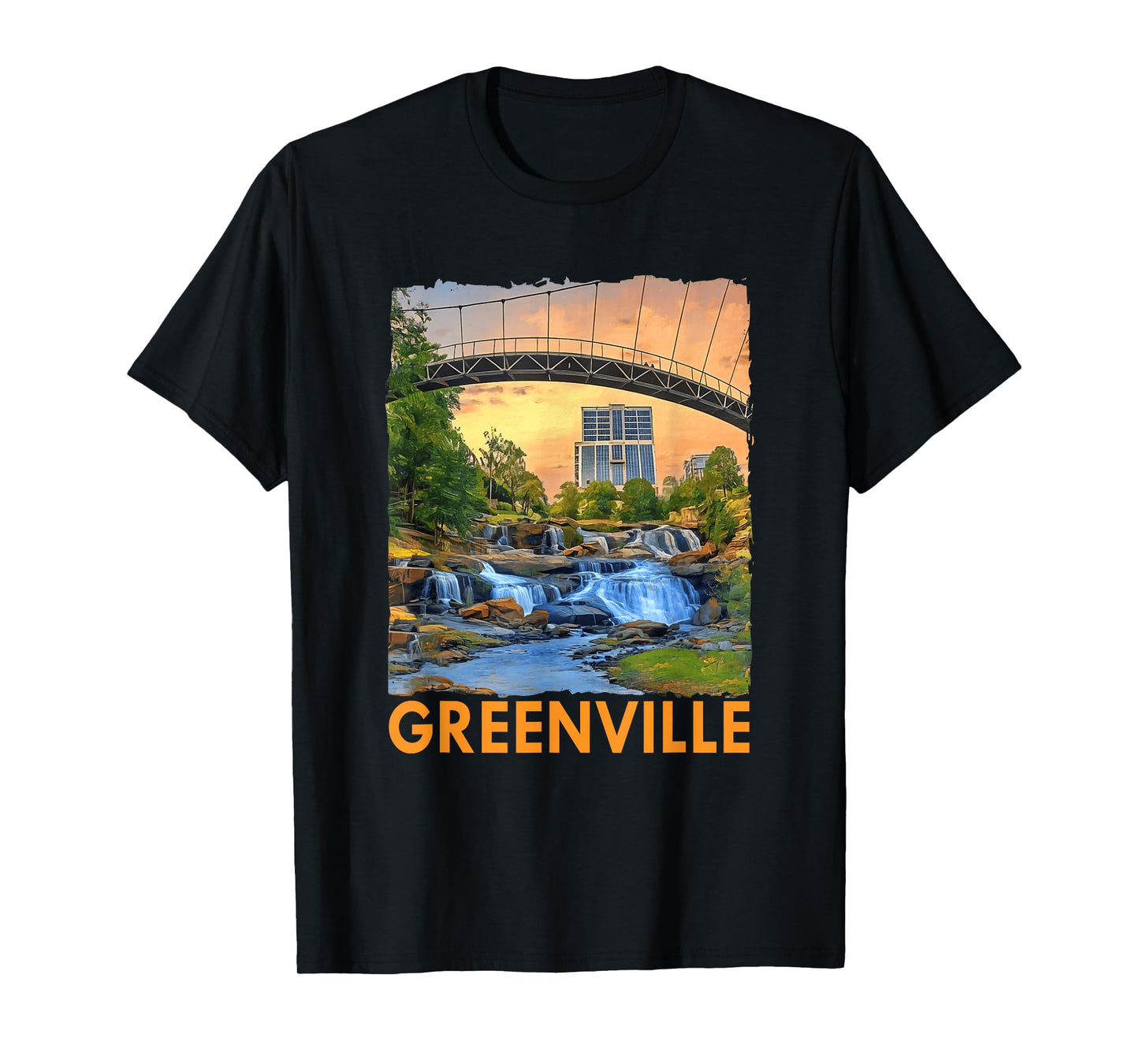 Greenville South Carolina Waterfall Family Summer Trip T-Shirt