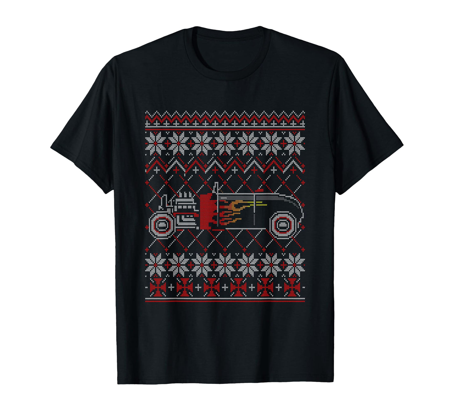 Hot-Rod Racing Ugly Christmas Sweater Vintage Car Tuning T-Shirt